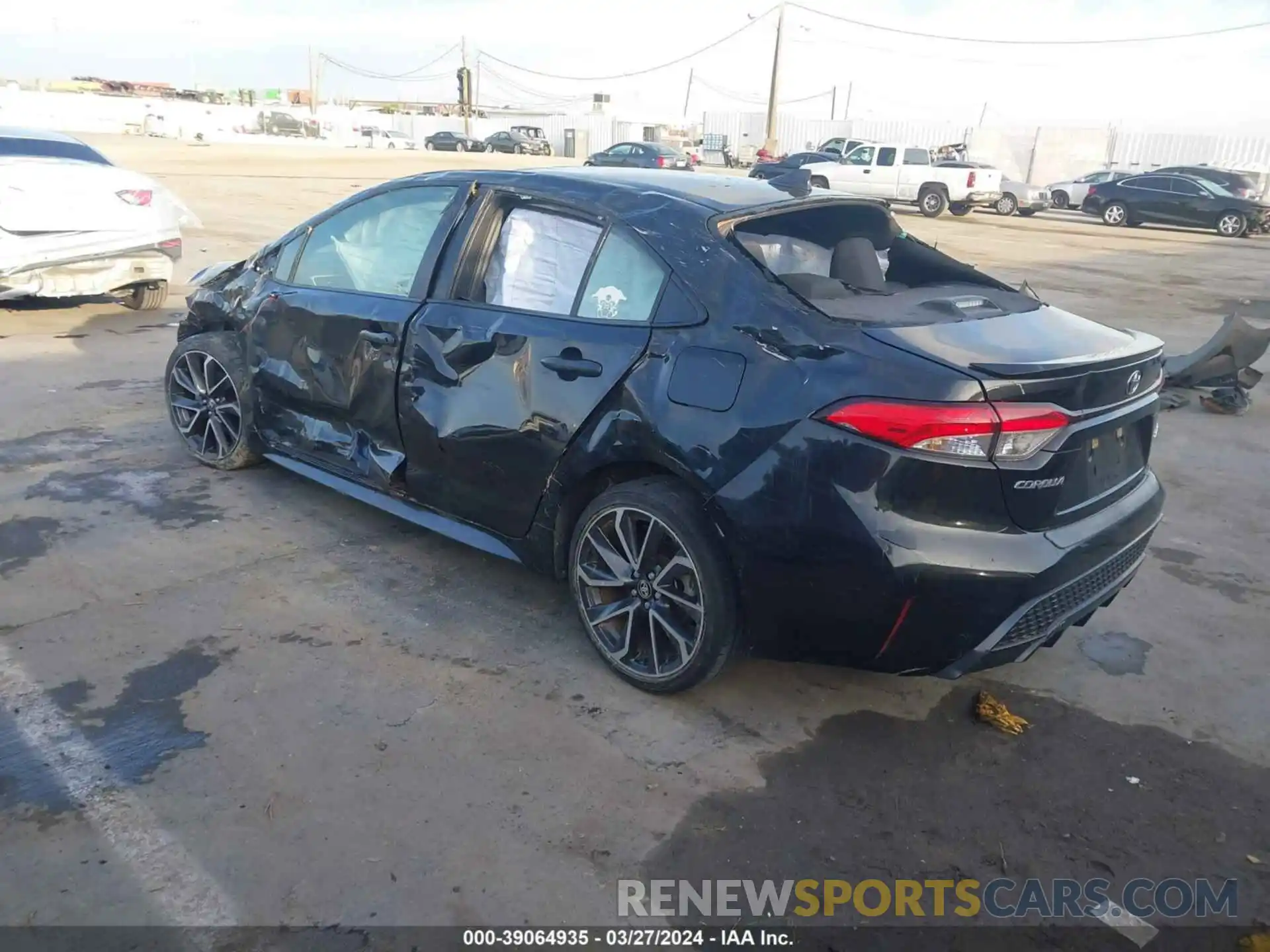 3 Photograph of a damaged car JTDS4RCE6LJ020986 TOYOTA COROLLA 2020