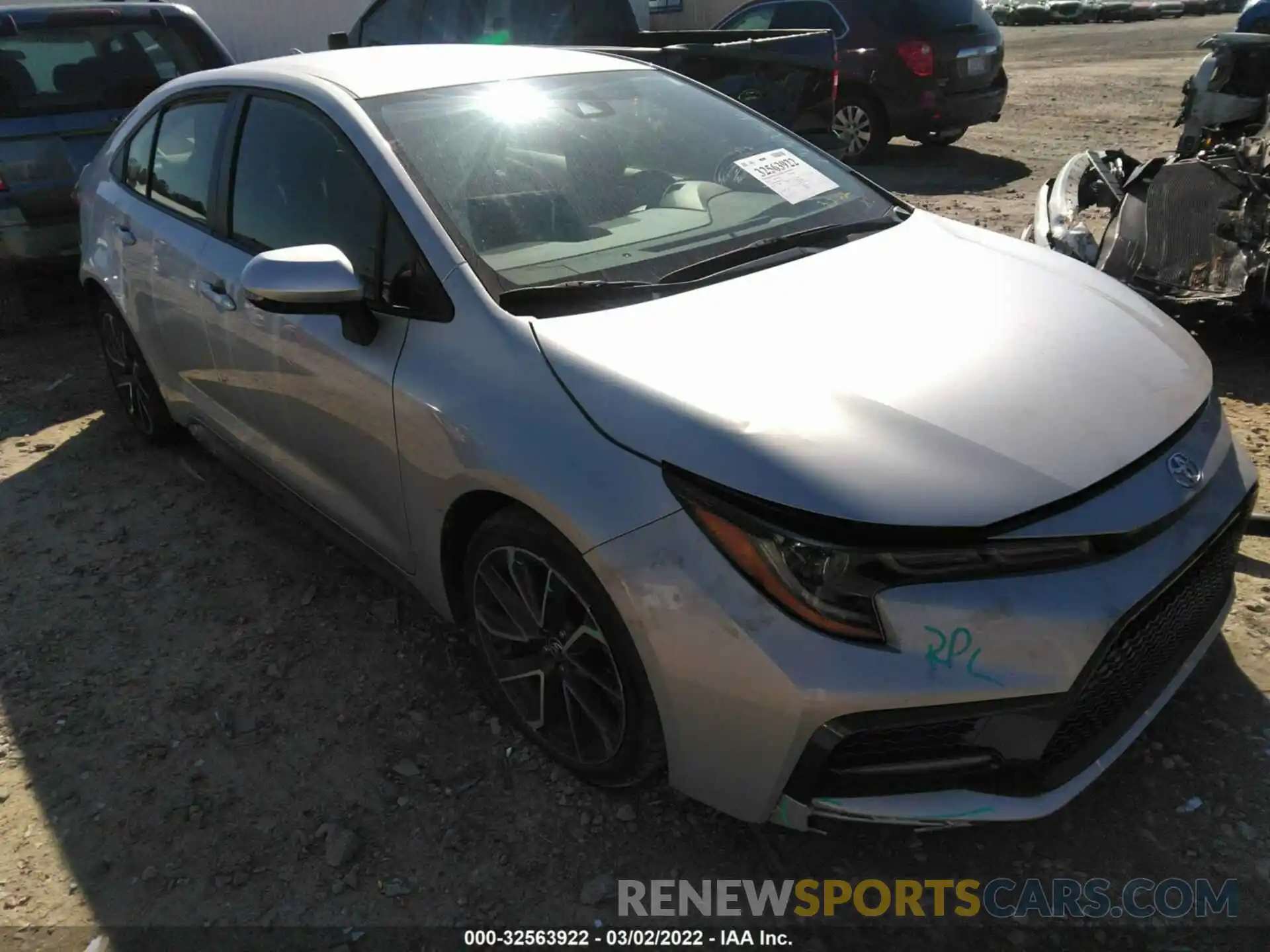 1 Photograph of a damaged car JTDS4RCE6LJ021605 TOYOTA COROLLA 2020