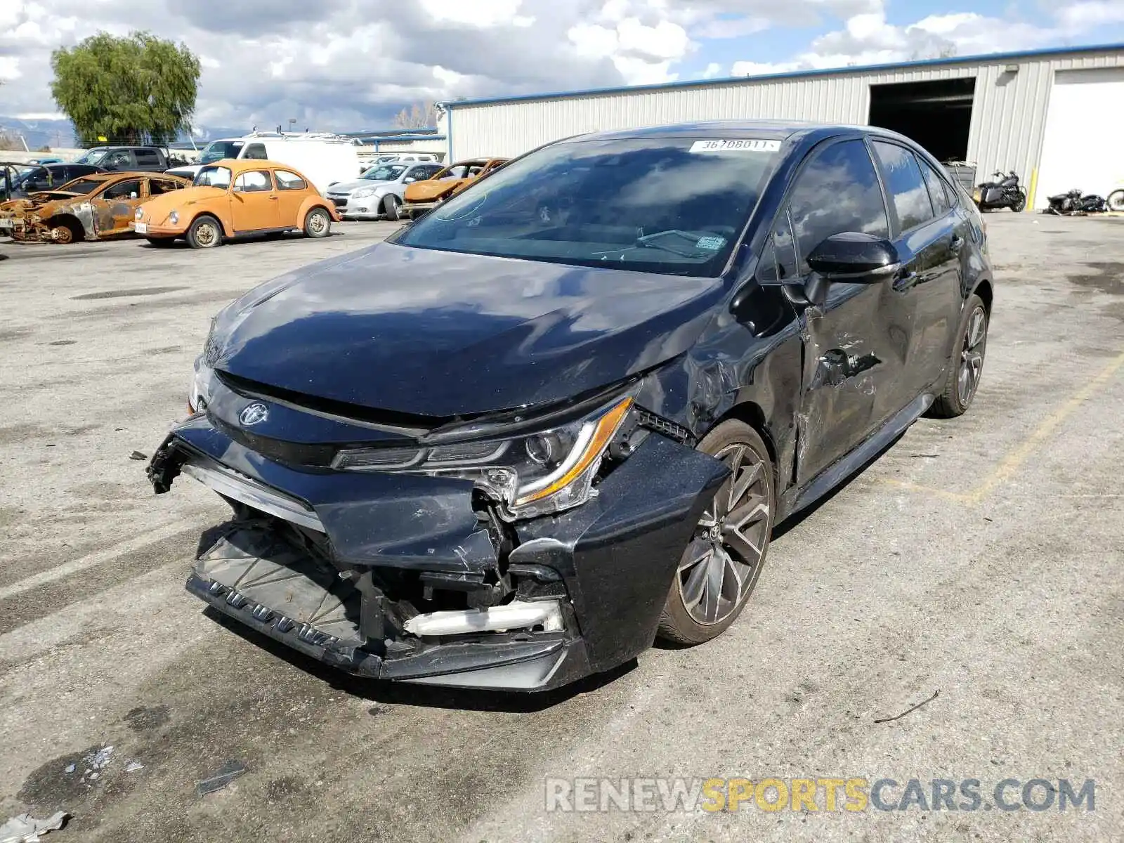 2 Photograph of a damaged car JTDS4RCE6LJ021829 TOYOTA COROLLA 2020