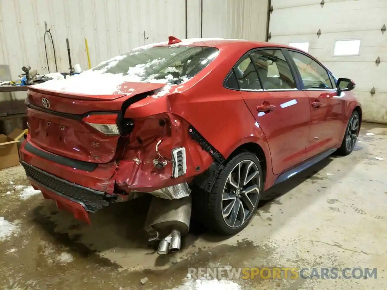 4 Photograph of a damaged car JTDS4RCE6LJ022432 TOYOTA COROLLA 2020