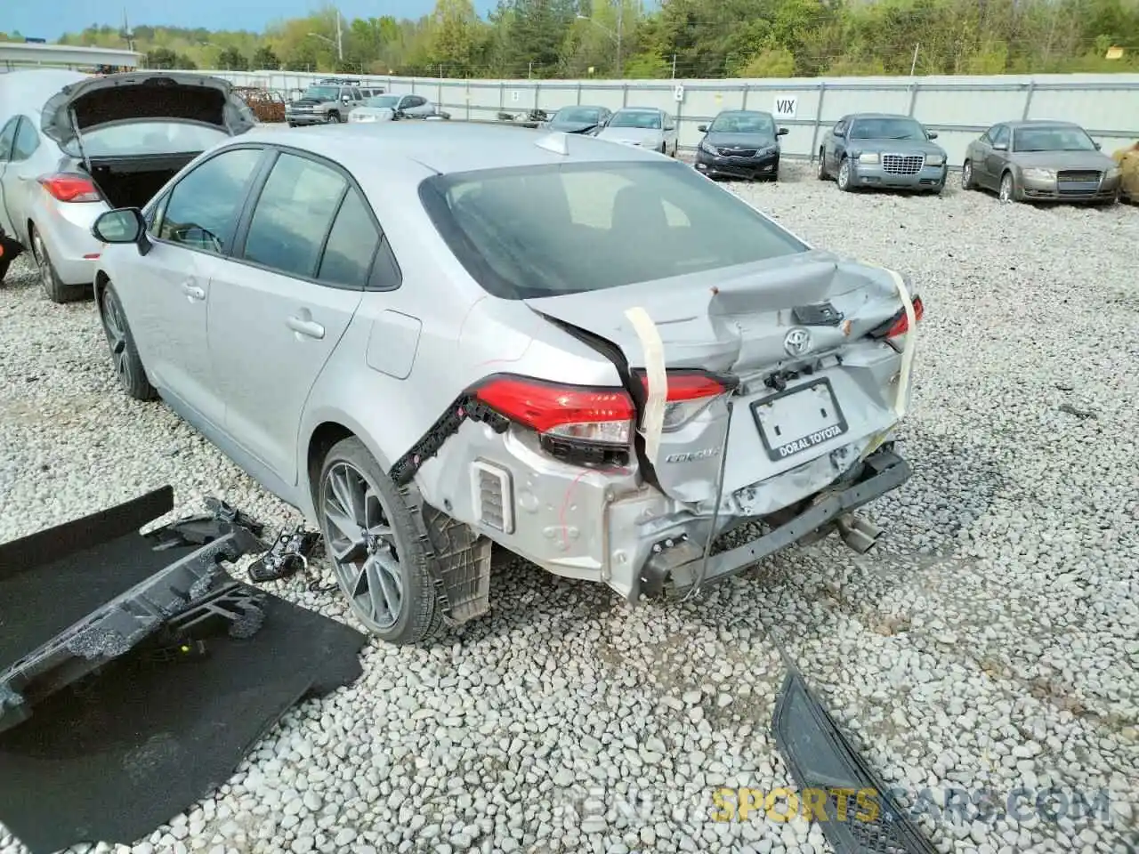 3 Photograph of a damaged car JTDS4RCE6LJ022673 TOYOTA COROLLA 2020