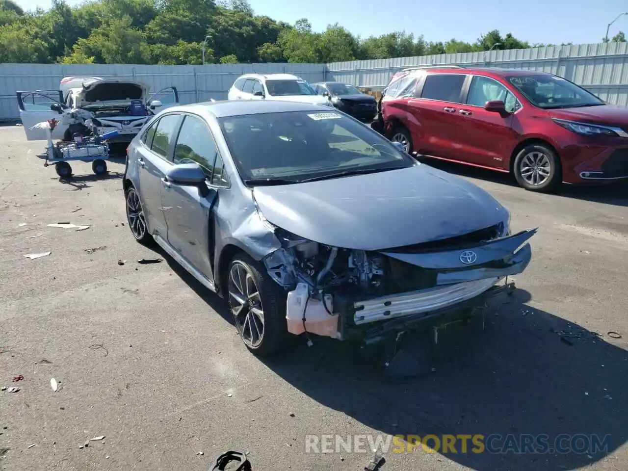 1 Photograph of a damaged car JTDS4RCE6LJ022866 TOYOTA COROLLA 2020