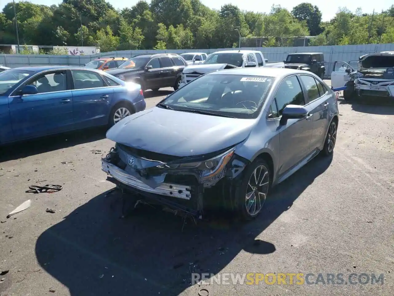 2 Photograph of a damaged car JTDS4RCE6LJ022866 TOYOTA COROLLA 2020