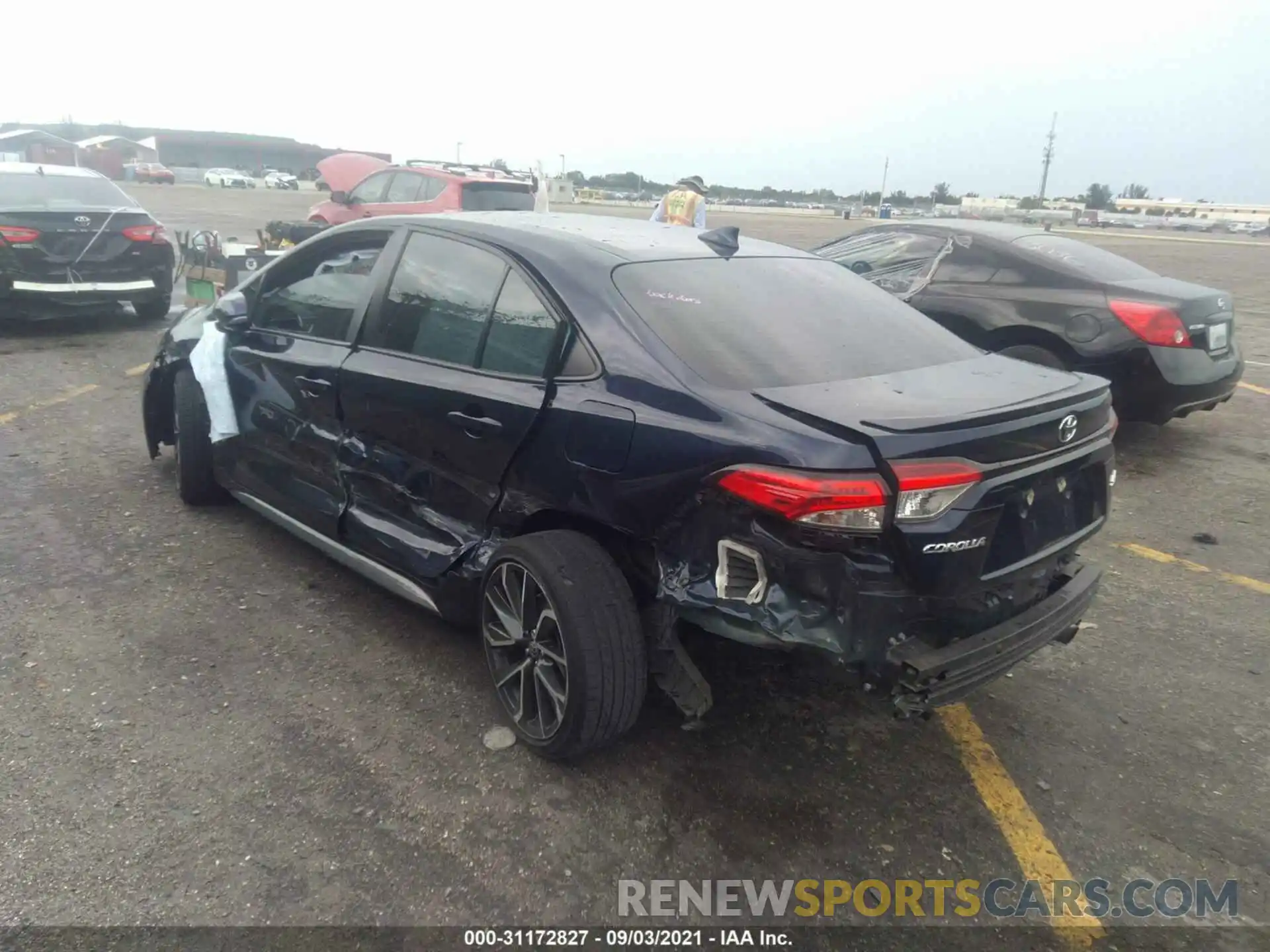 3 Photograph of a damaged car JTDS4RCE6LJ022897 TOYOTA COROLLA 2020