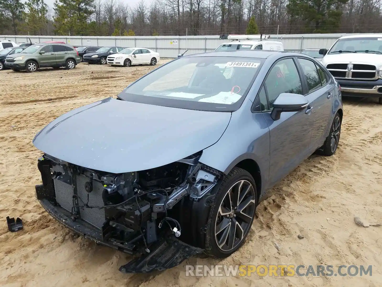 2 Photograph of a damaged car JTDS4RCE6LJ023970 TOYOTA COROLLA 2020