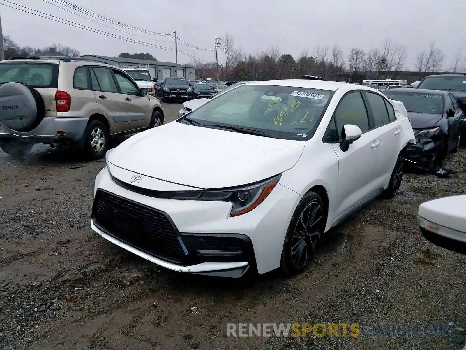 2 Photograph of a damaged car JTDS4RCE6LJ024844 TOYOTA COROLLA 2020