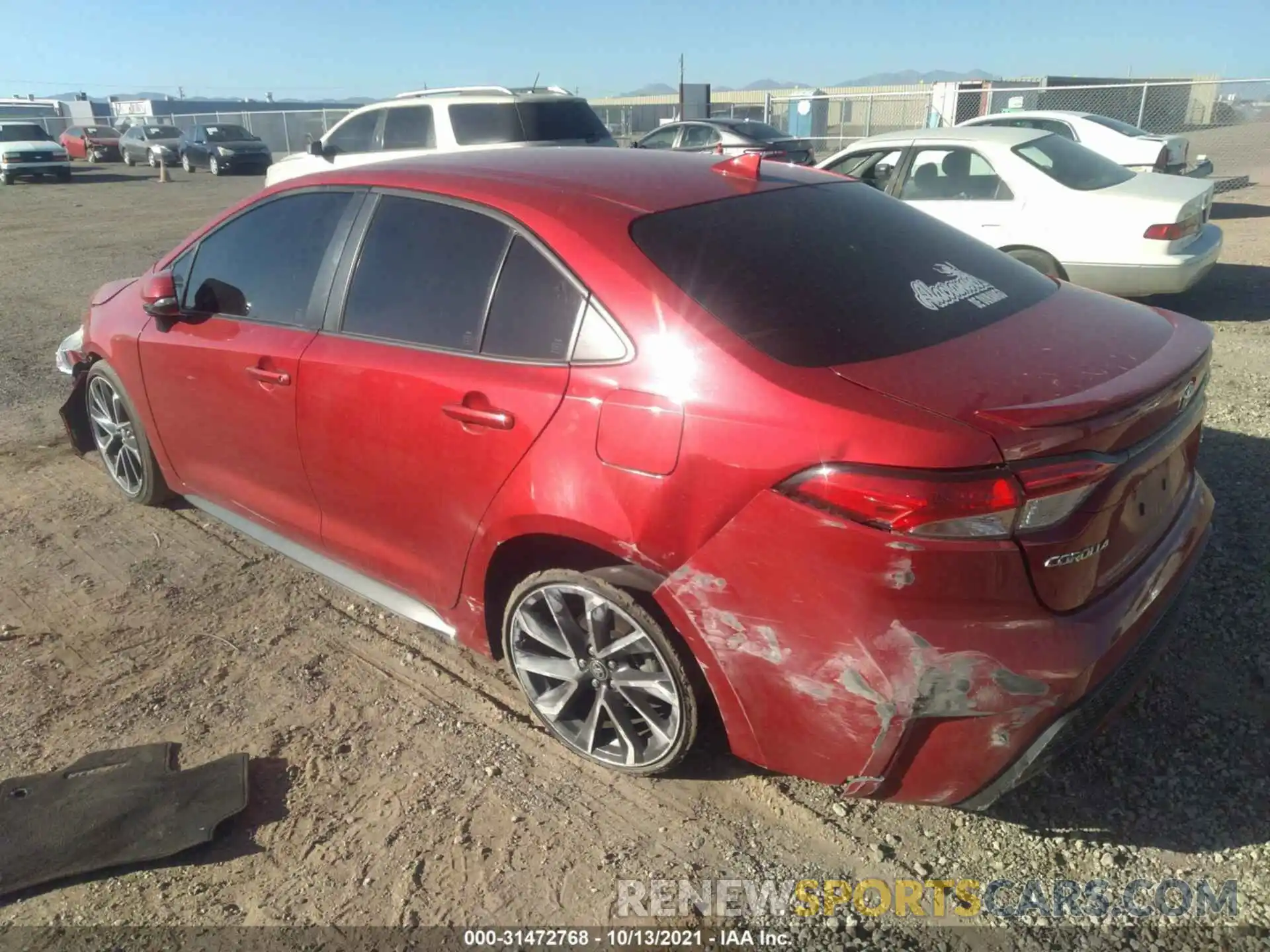 3 Photograph of a damaged car JTDS4RCE6LJ025783 TOYOTA COROLLA 2020