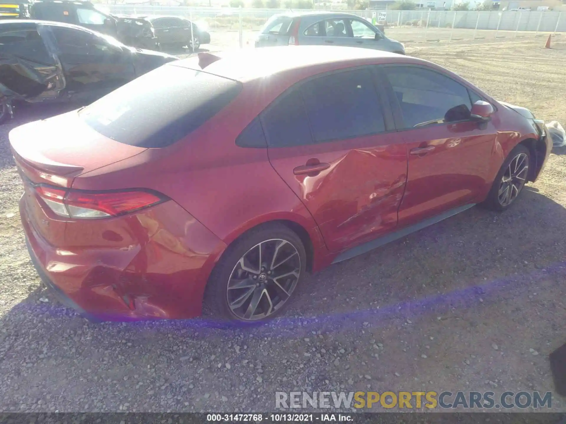 4 Photograph of a damaged car JTDS4RCE6LJ025783 TOYOTA COROLLA 2020