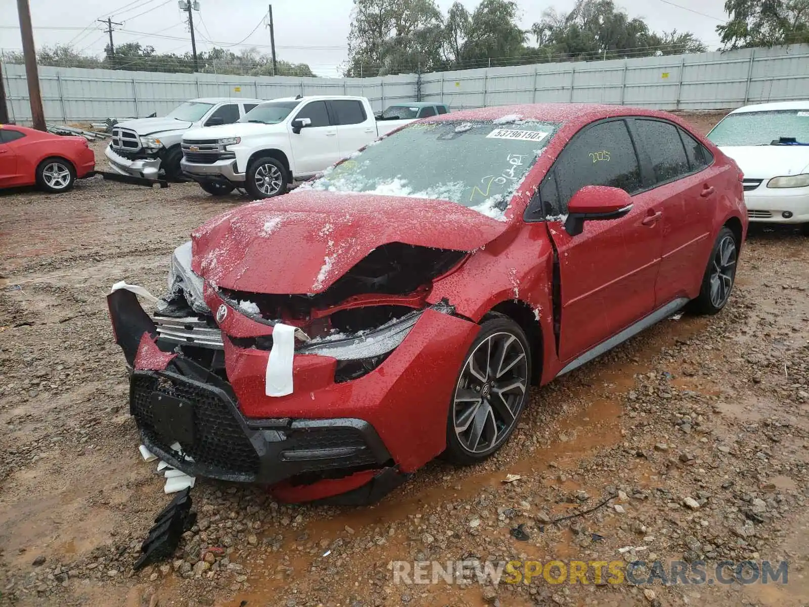 2 Photograph of a damaged car JTDS4RCE6LJ025878 TOYOTA COROLLA 2020