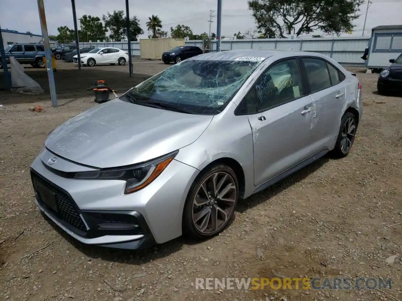 2 Photograph of a damaged car JTDS4RCE6LJ025900 TOYOTA COROLLA 2020