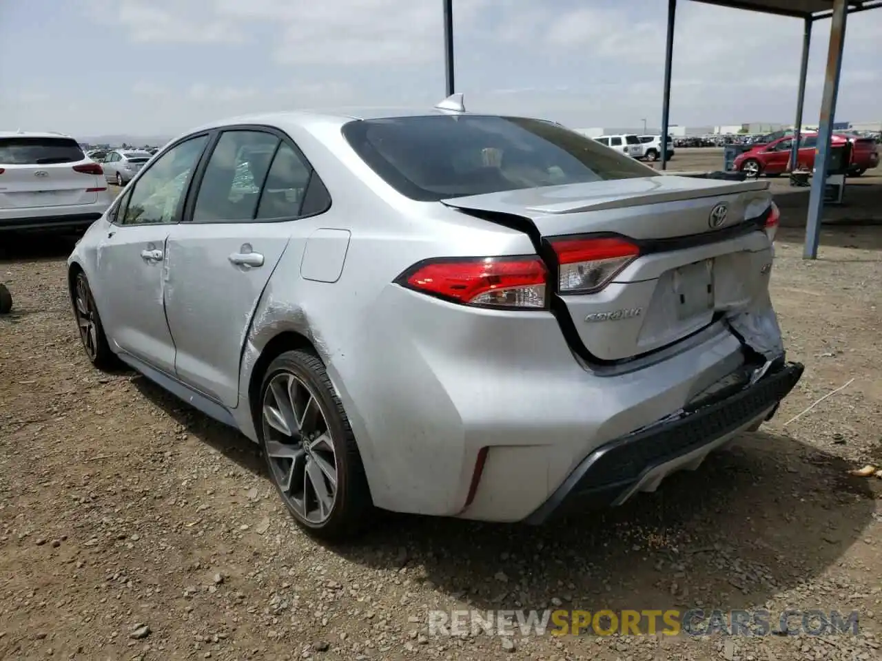 3 Photograph of a damaged car JTDS4RCE6LJ025900 TOYOTA COROLLA 2020