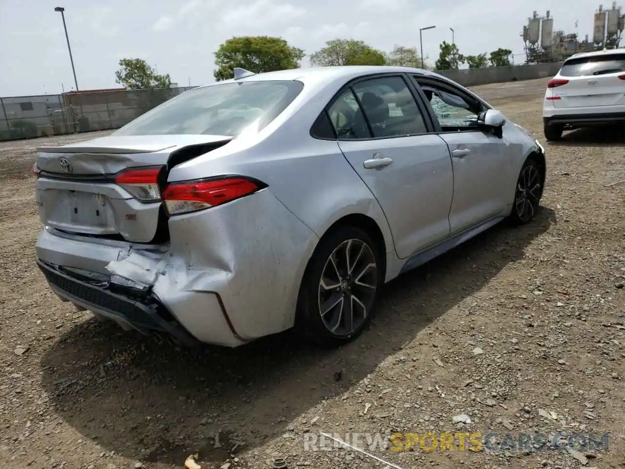 4 Photograph of a damaged car JTDS4RCE6LJ025900 TOYOTA COROLLA 2020