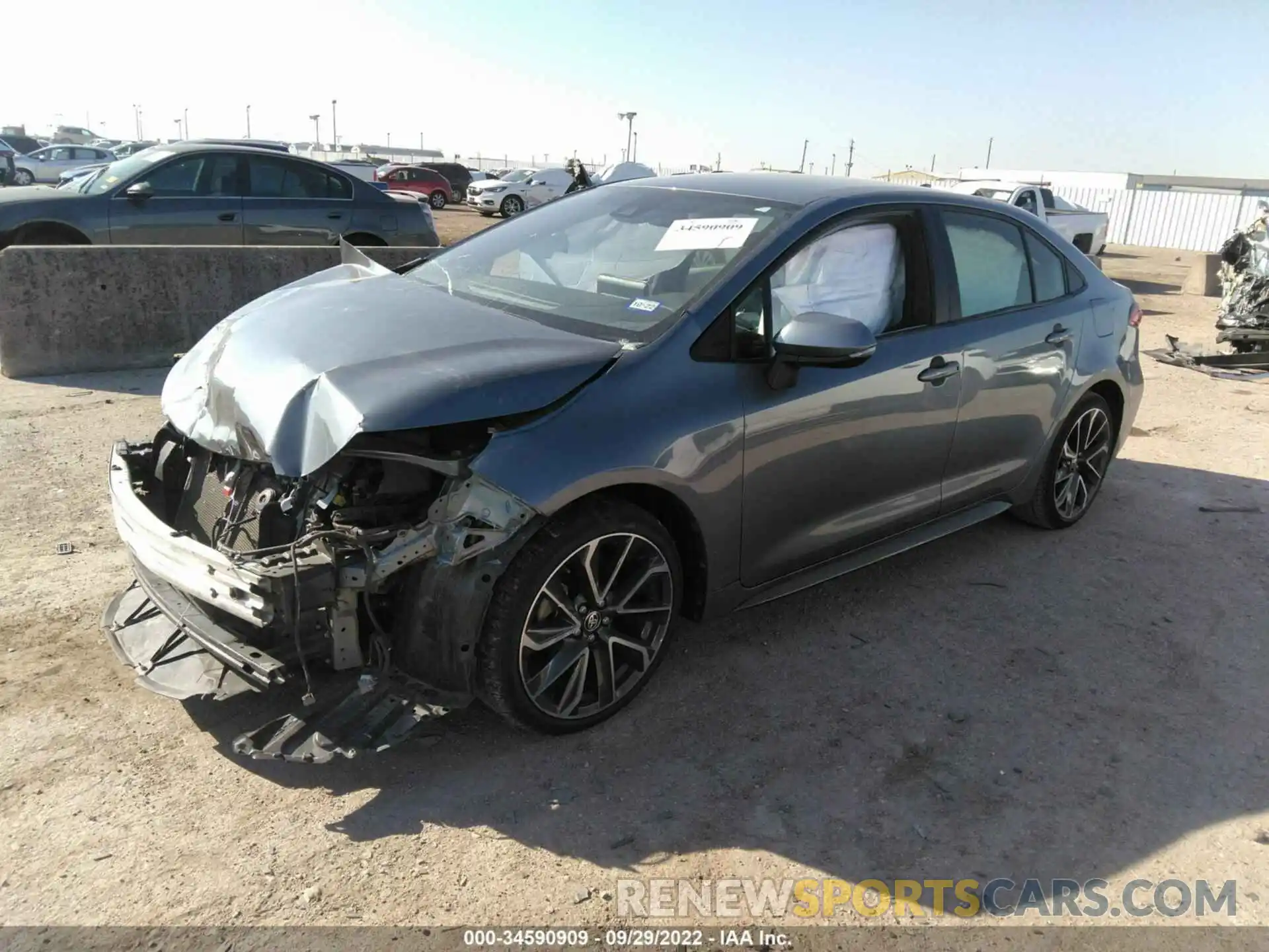 2 Photograph of a damaged car JTDS4RCE6LJ026223 TOYOTA COROLLA 2020