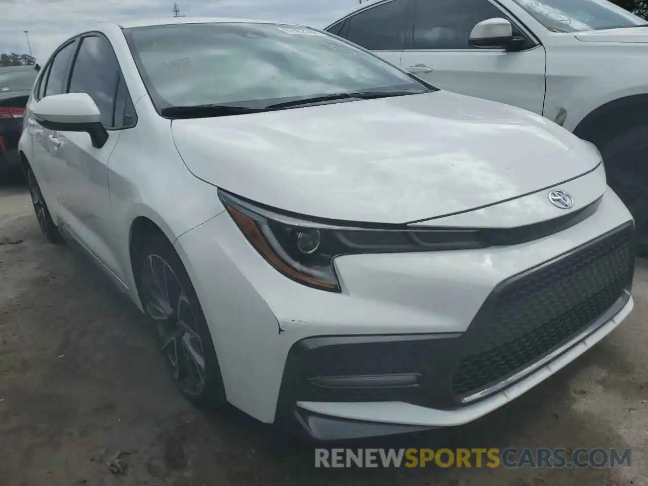 1 Photograph of a damaged car JTDS4RCE6LJ026321 TOYOTA COROLLA 2020