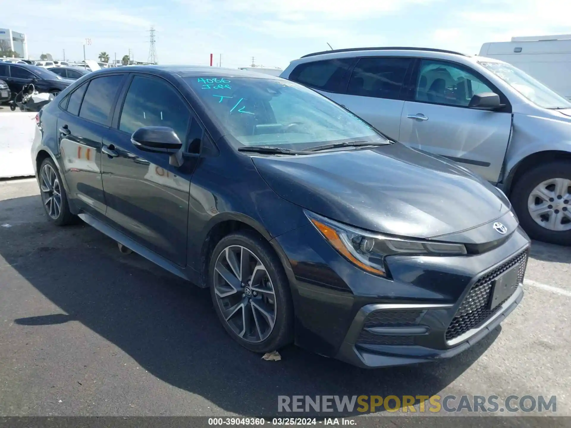 1 Photograph of a damaged car JTDS4RCE6LJ026478 TOYOTA COROLLA 2020