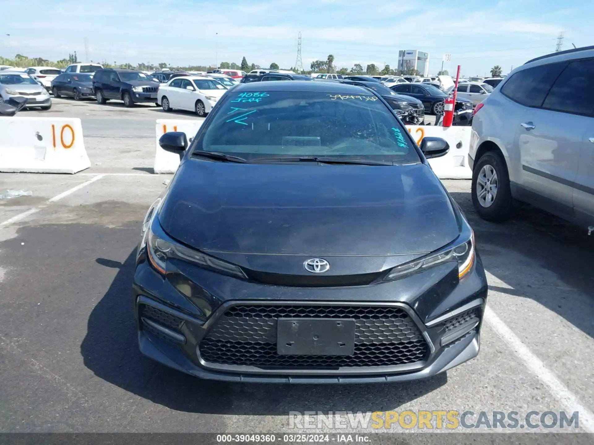 12 Photograph of a damaged car JTDS4RCE6LJ026478 TOYOTA COROLLA 2020