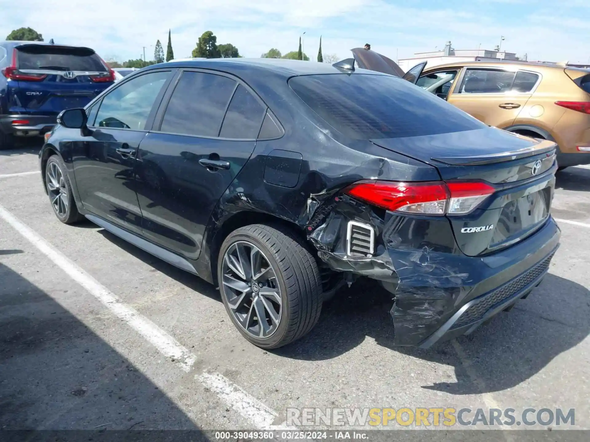 3 Photograph of a damaged car JTDS4RCE6LJ026478 TOYOTA COROLLA 2020