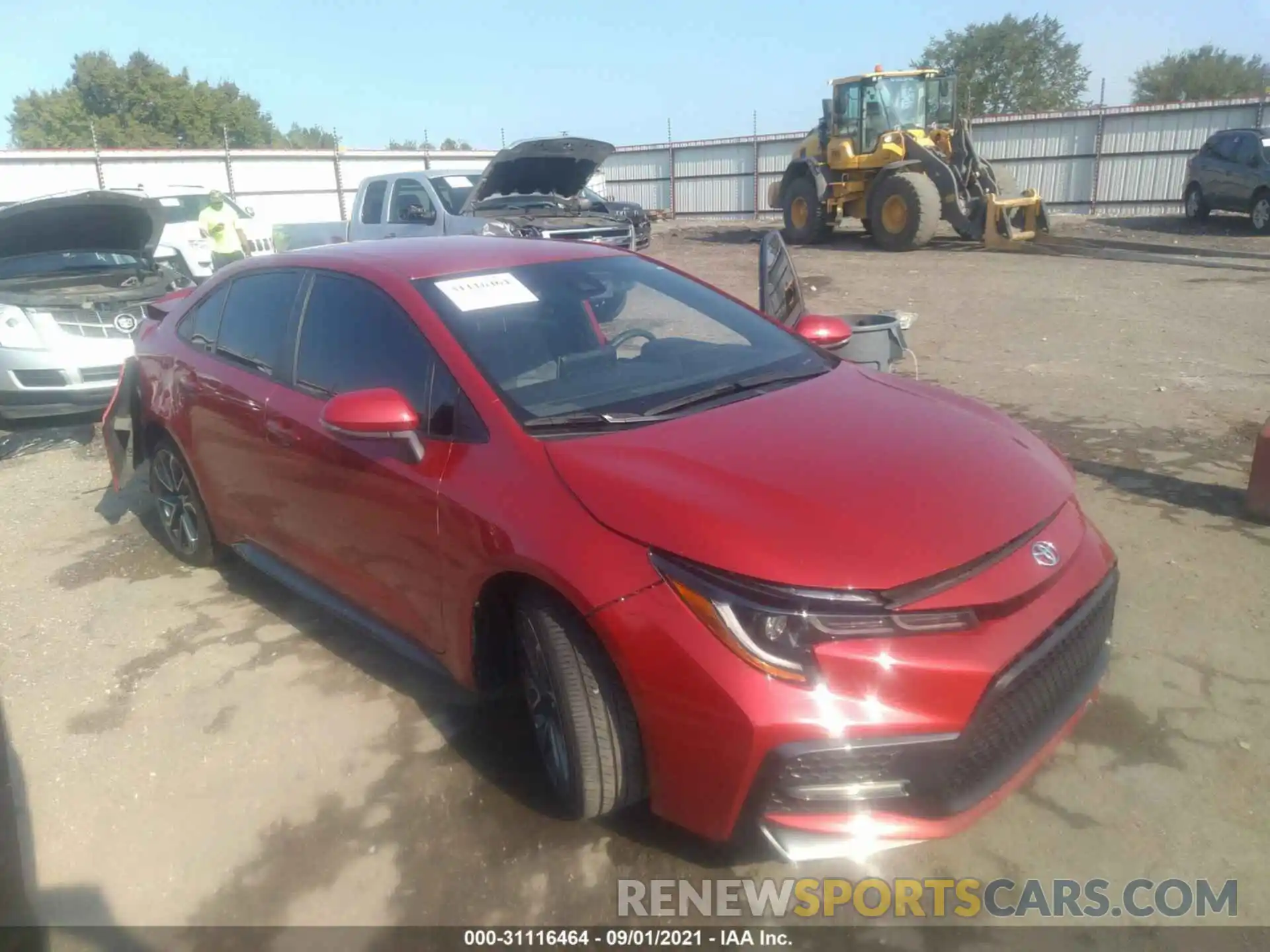 1 Photograph of a damaged car JTDS4RCE6LJ026481 TOYOTA COROLLA 2020