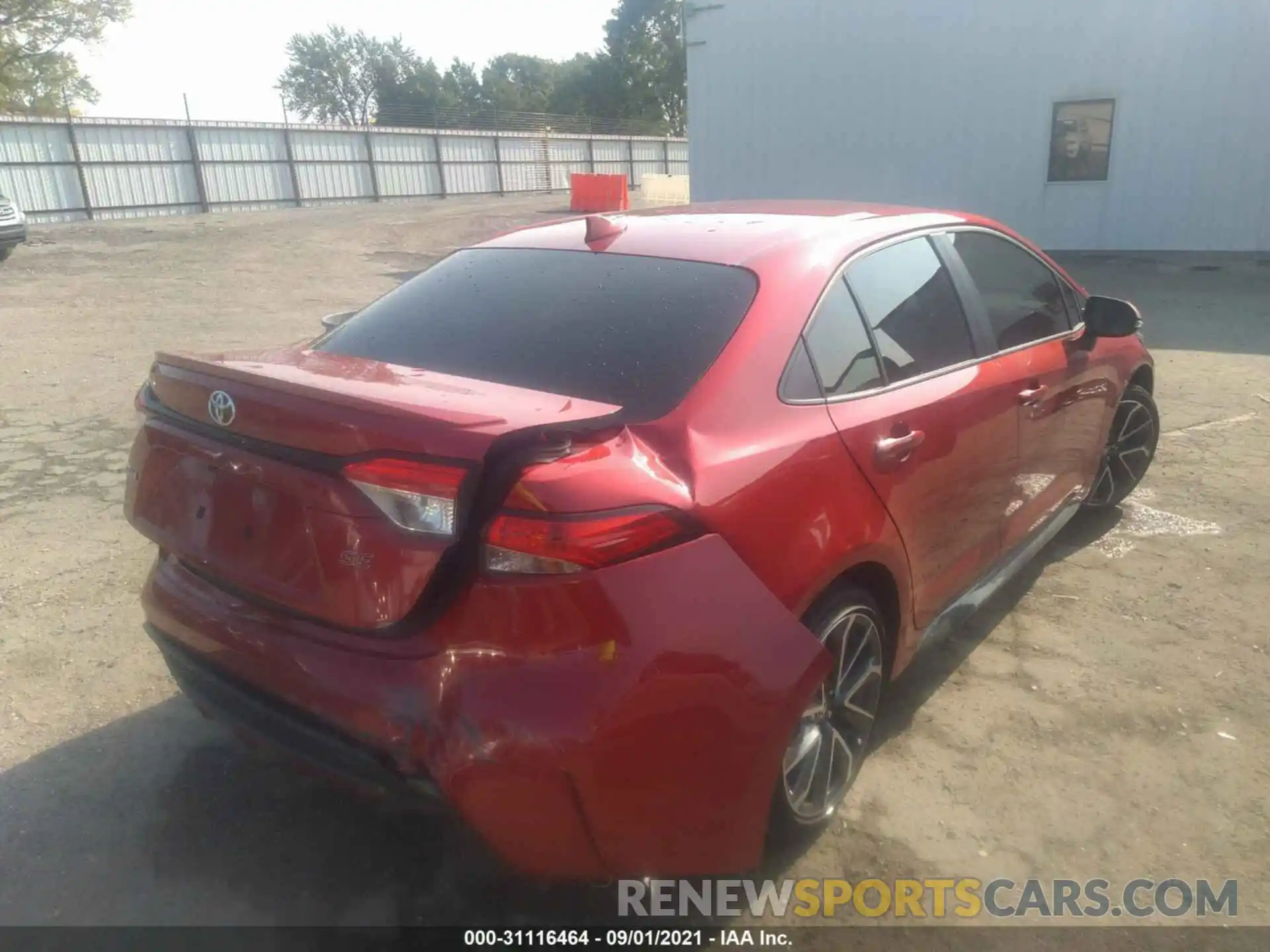 4 Photograph of a damaged car JTDS4RCE6LJ026481 TOYOTA COROLLA 2020