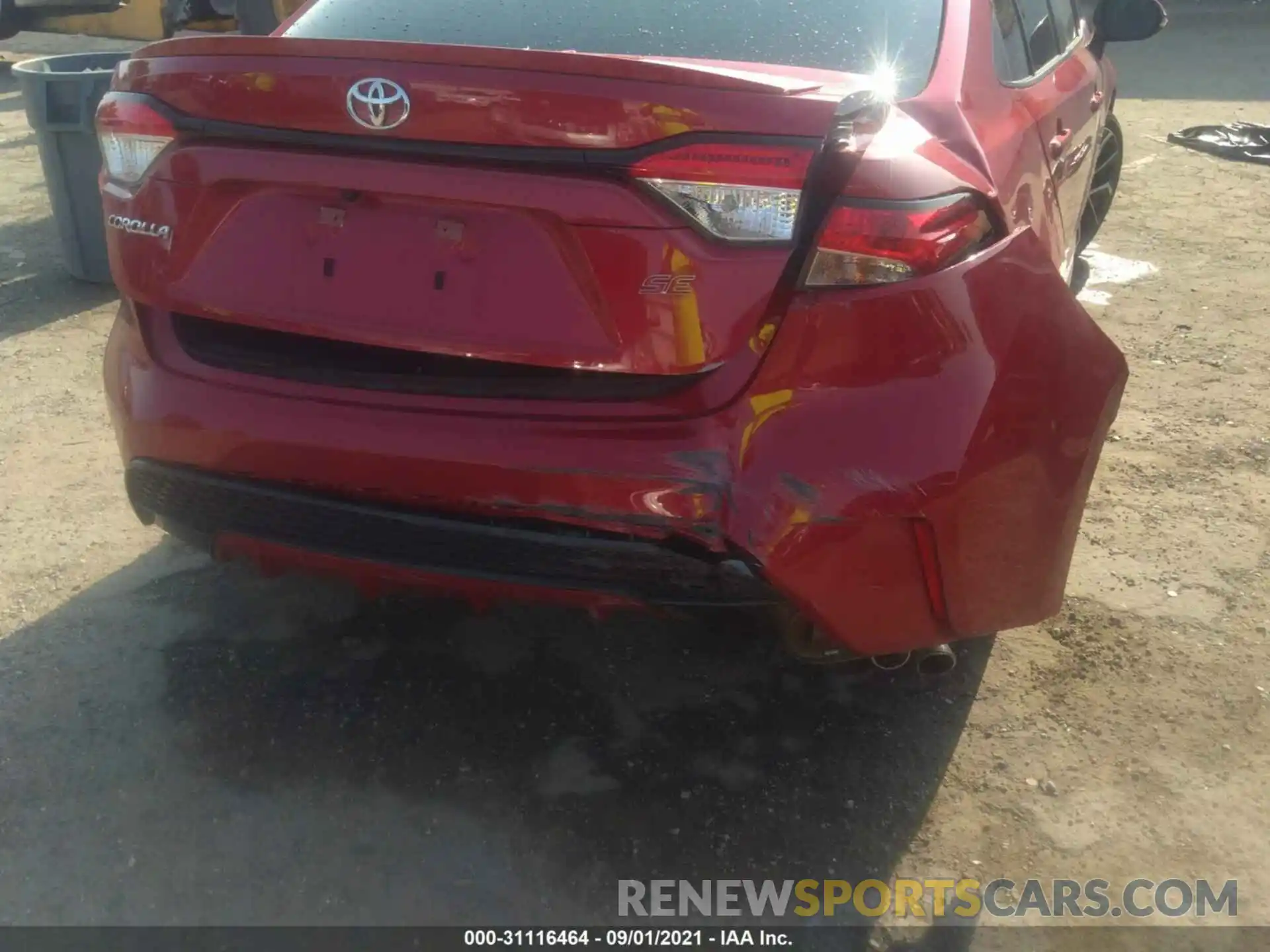 6 Photograph of a damaged car JTDS4RCE6LJ026481 TOYOTA COROLLA 2020