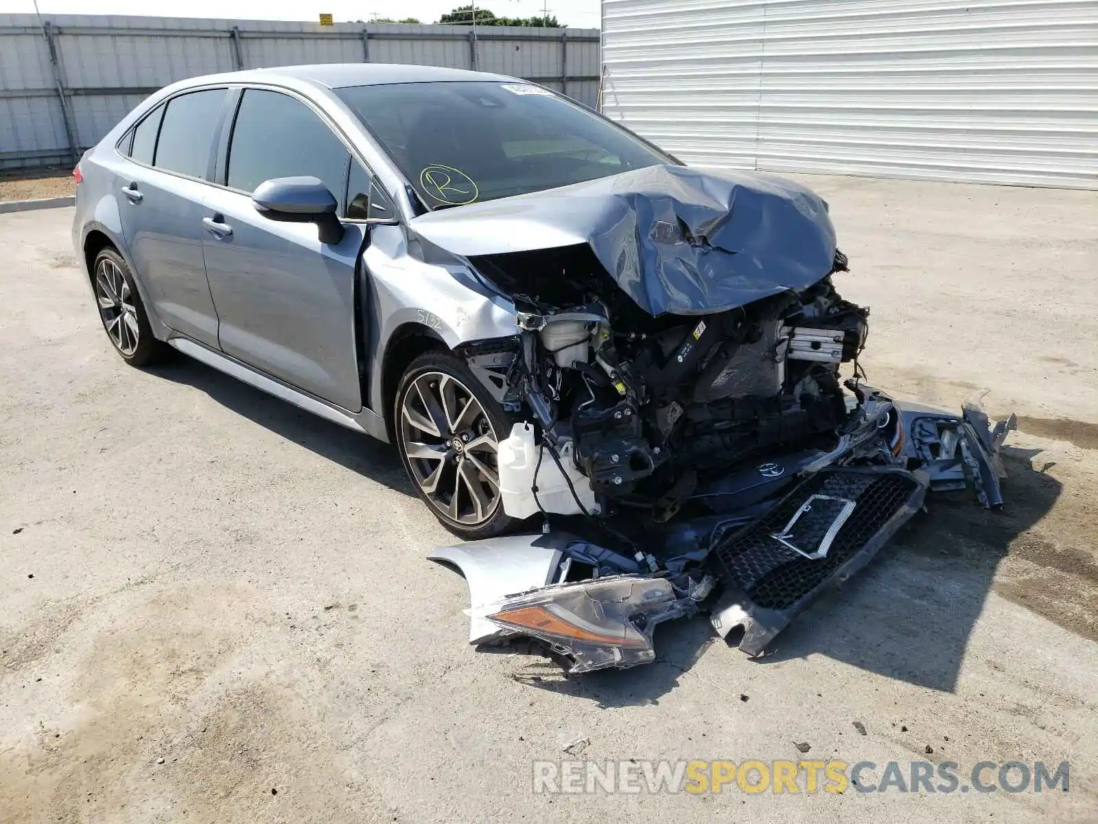 1 Photograph of a damaged car JTDS4RCE6LJ027162 TOYOTA COROLLA 2020