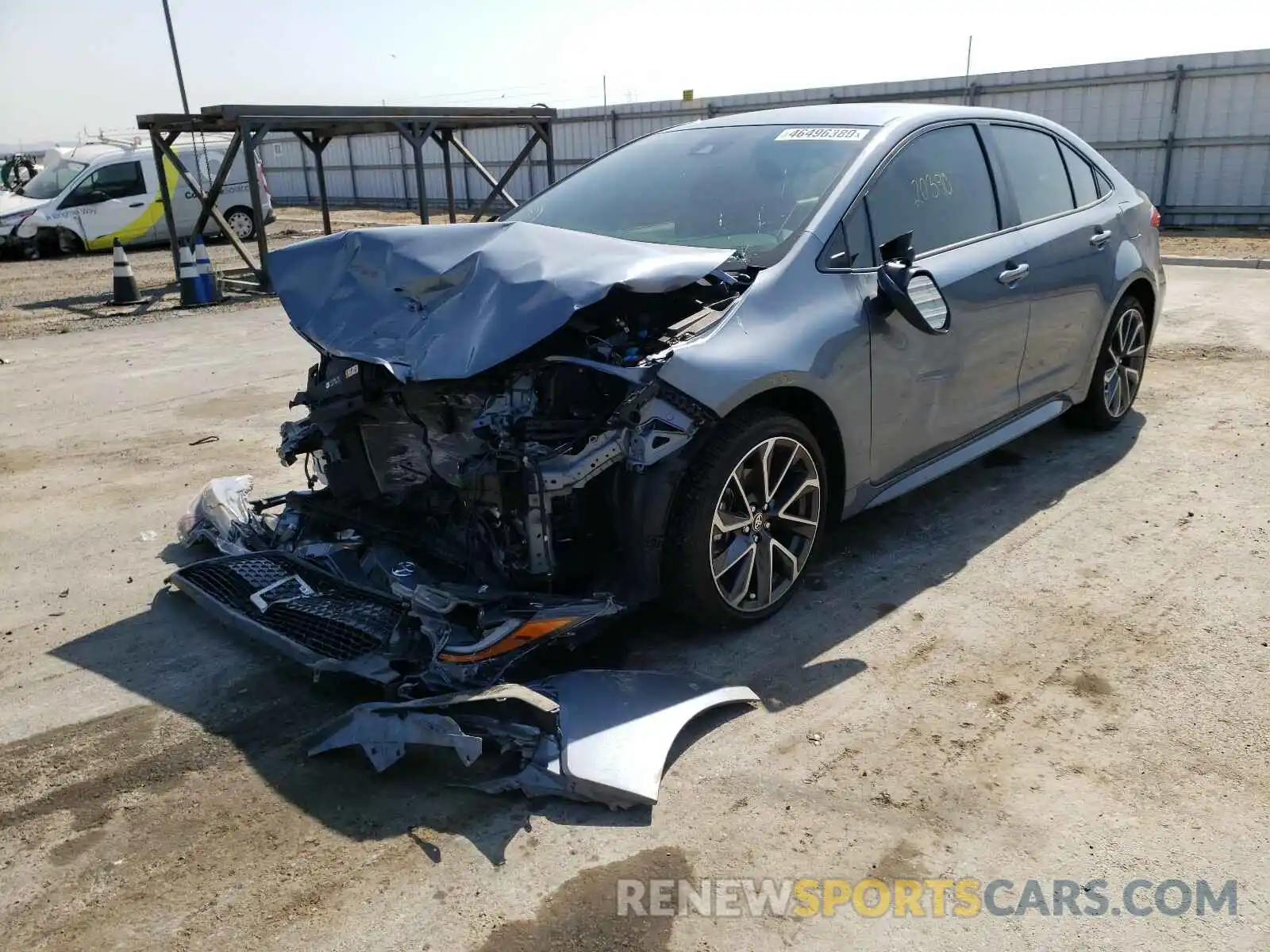 2 Photograph of a damaged car JTDS4RCE6LJ027162 TOYOTA COROLLA 2020