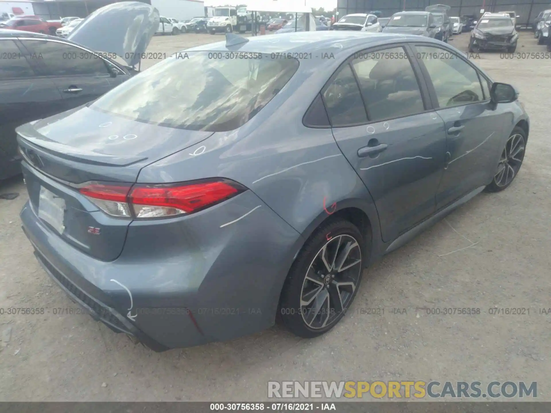 4 Photograph of a damaged car JTDS4RCE6LJ027226 TOYOTA COROLLA 2020