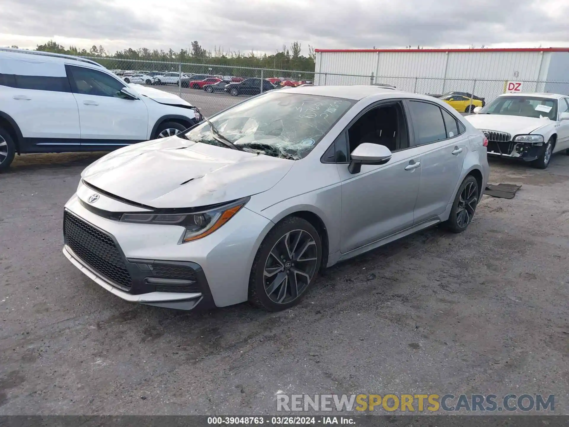 2 Photograph of a damaged car JTDS4RCE6LJ027601 TOYOTA COROLLA 2020