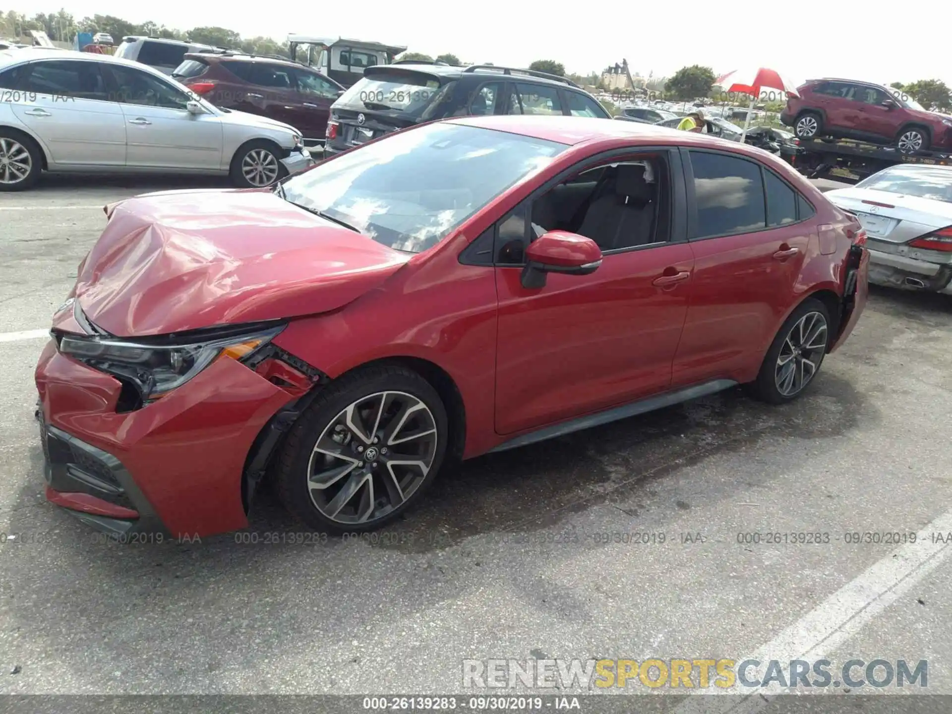 2 Photograph of a damaged car JTDS4RCE6LJ027758 TOYOTA COROLLA 2020