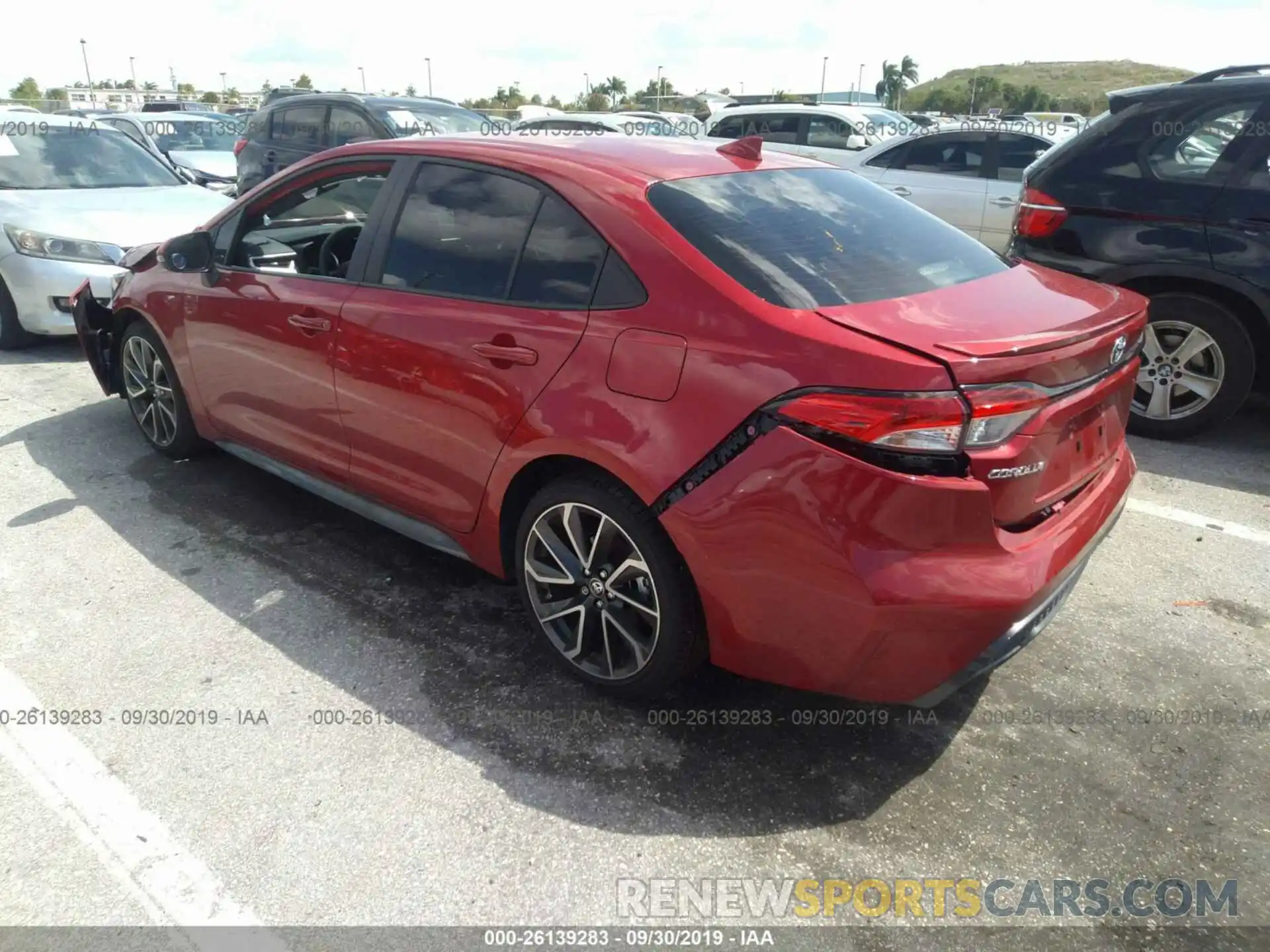 3 Photograph of a damaged car JTDS4RCE6LJ027758 TOYOTA COROLLA 2020