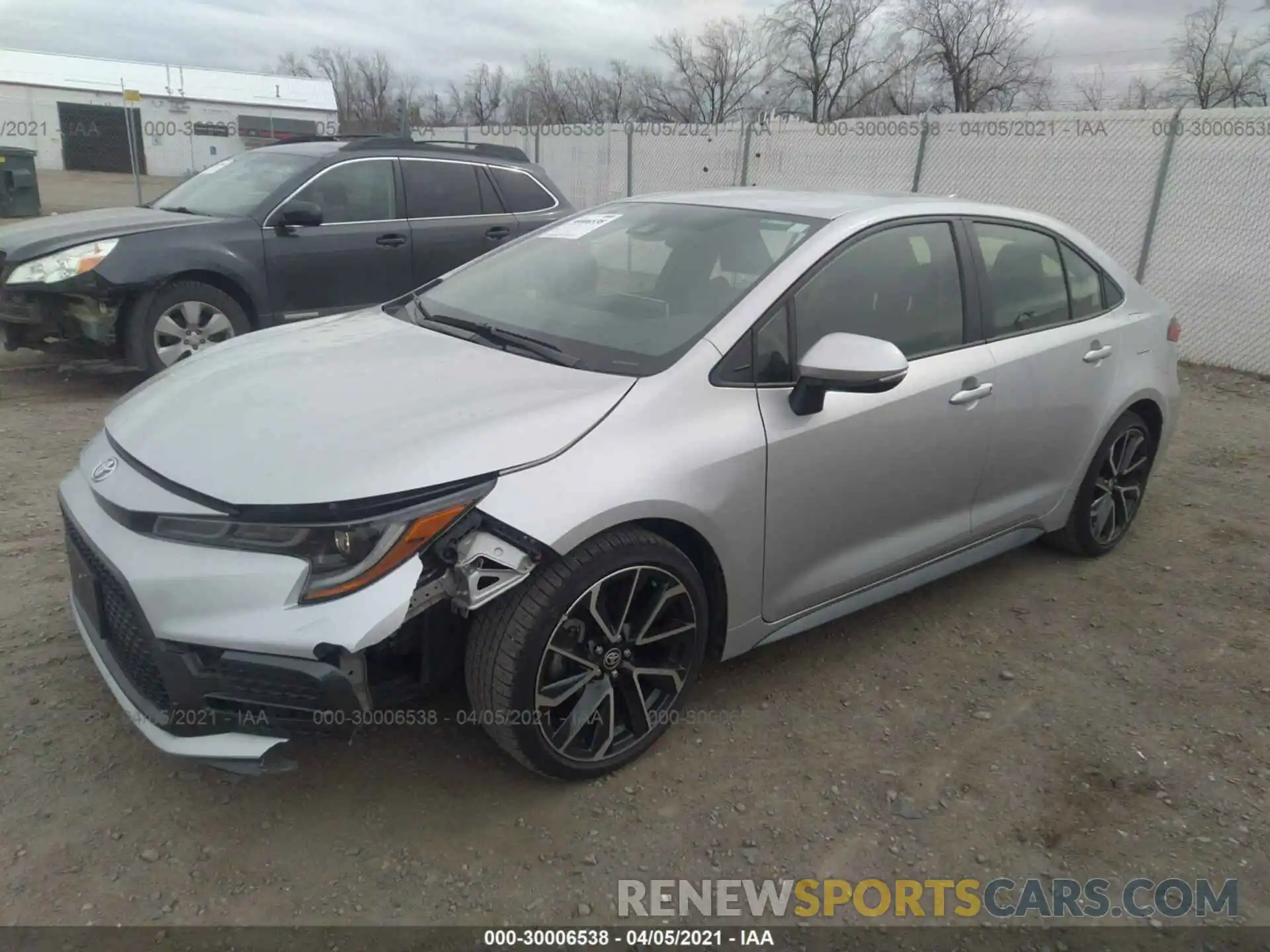 2 Photograph of a damaged car JTDS4RCE6LJ028232 TOYOTA COROLLA 2020