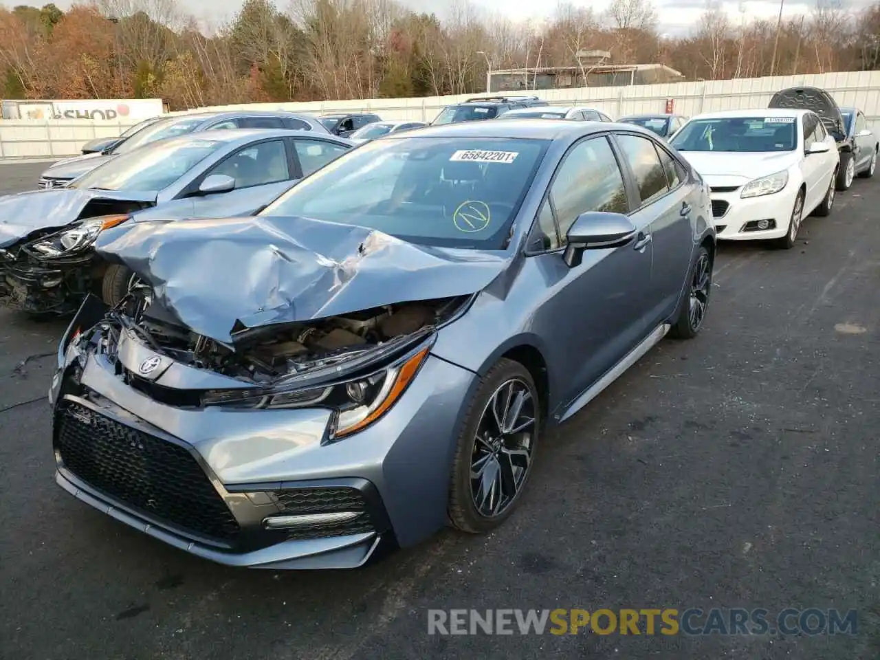 2 Photograph of a damaged car JTDS4RCE6LJ028747 TOYOTA COROLLA 2020