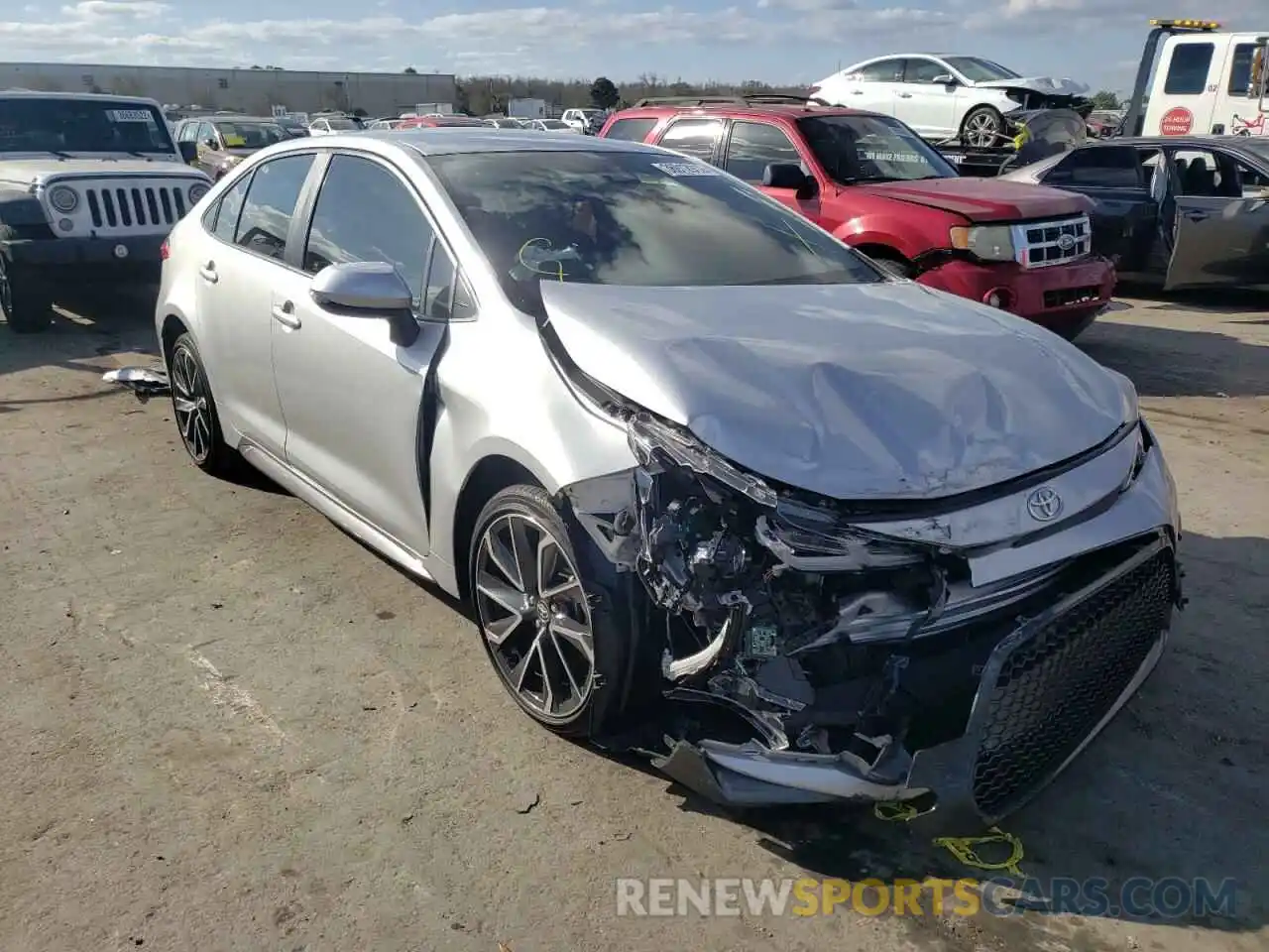 1 Photograph of a damaged car JTDS4RCE6LJ029137 TOYOTA COROLLA 2020