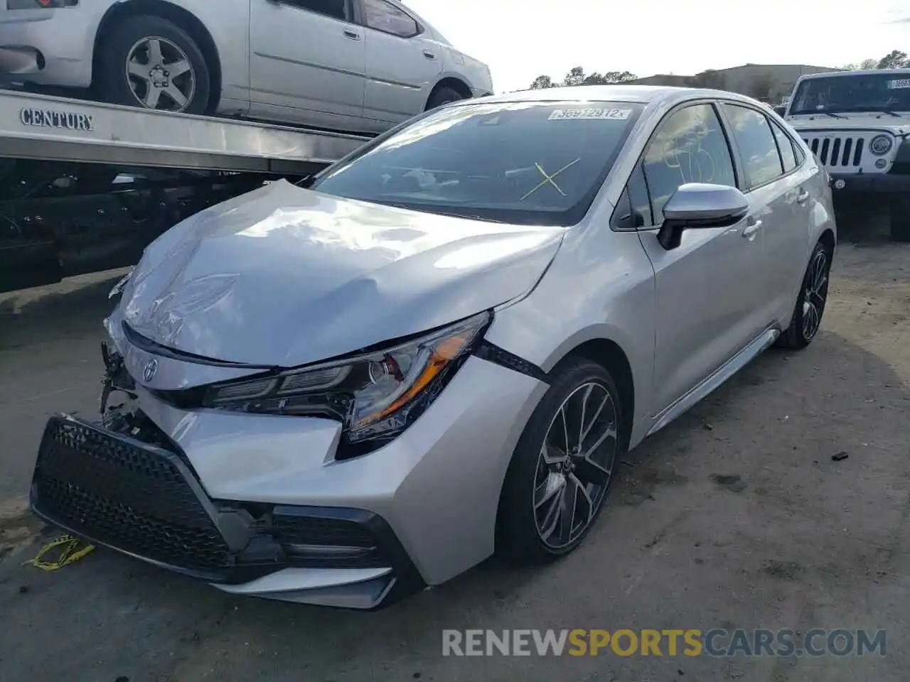 2 Photograph of a damaged car JTDS4RCE6LJ029137 TOYOTA COROLLA 2020