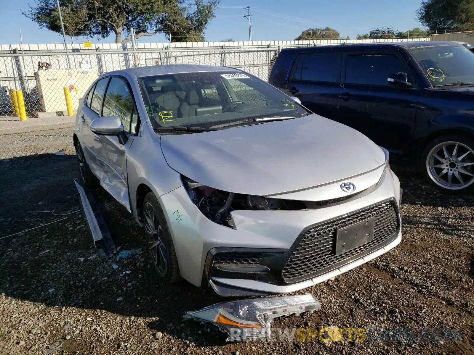 1 Photograph of a damaged car JTDS4RCE6LJ029672 TOYOTA COROLLA 2020