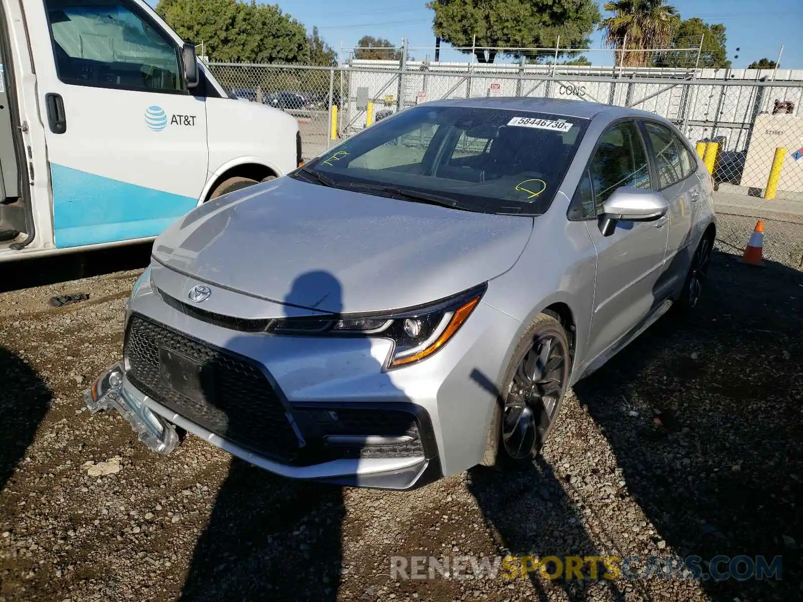 2 Photograph of a damaged car JTDS4RCE6LJ029672 TOYOTA COROLLA 2020