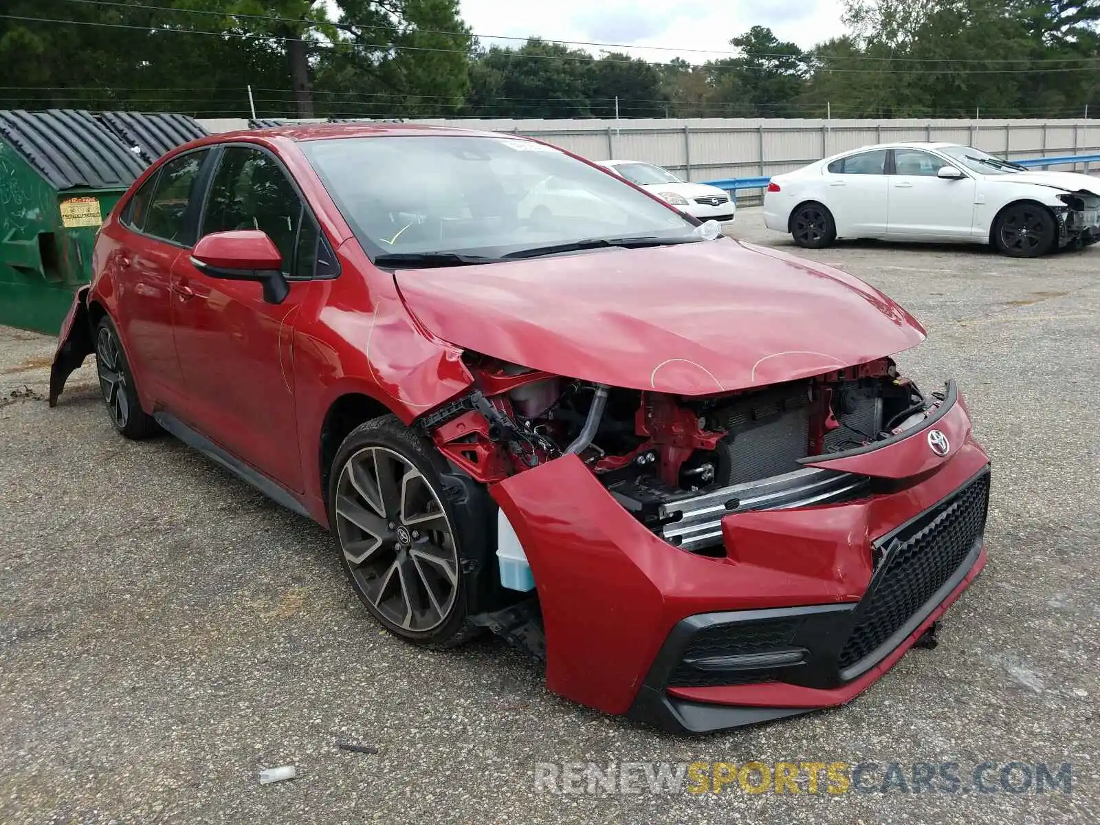 1 Photograph of a damaged car JTDS4RCE6LJ030319 TOYOTA COROLLA 2020