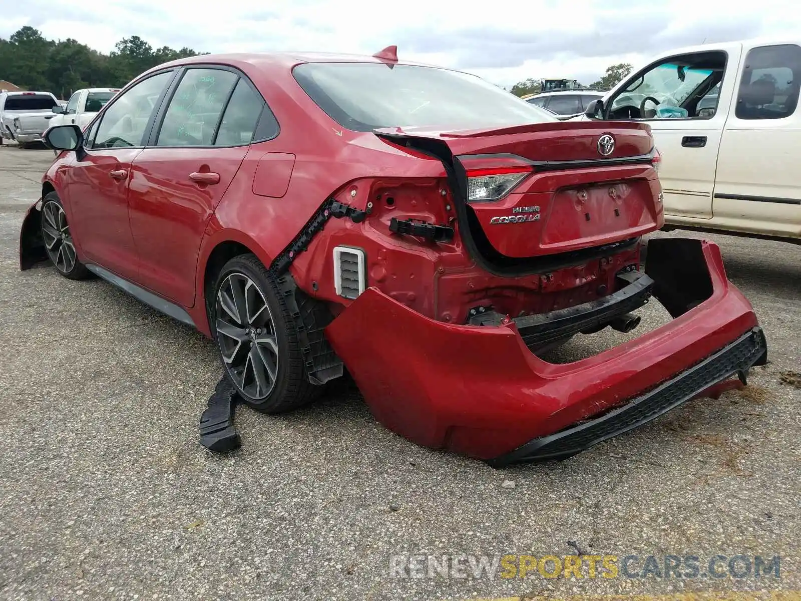 3 Photograph of a damaged car JTDS4RCE6LJ030319 TOYOTA COROLLA 2020