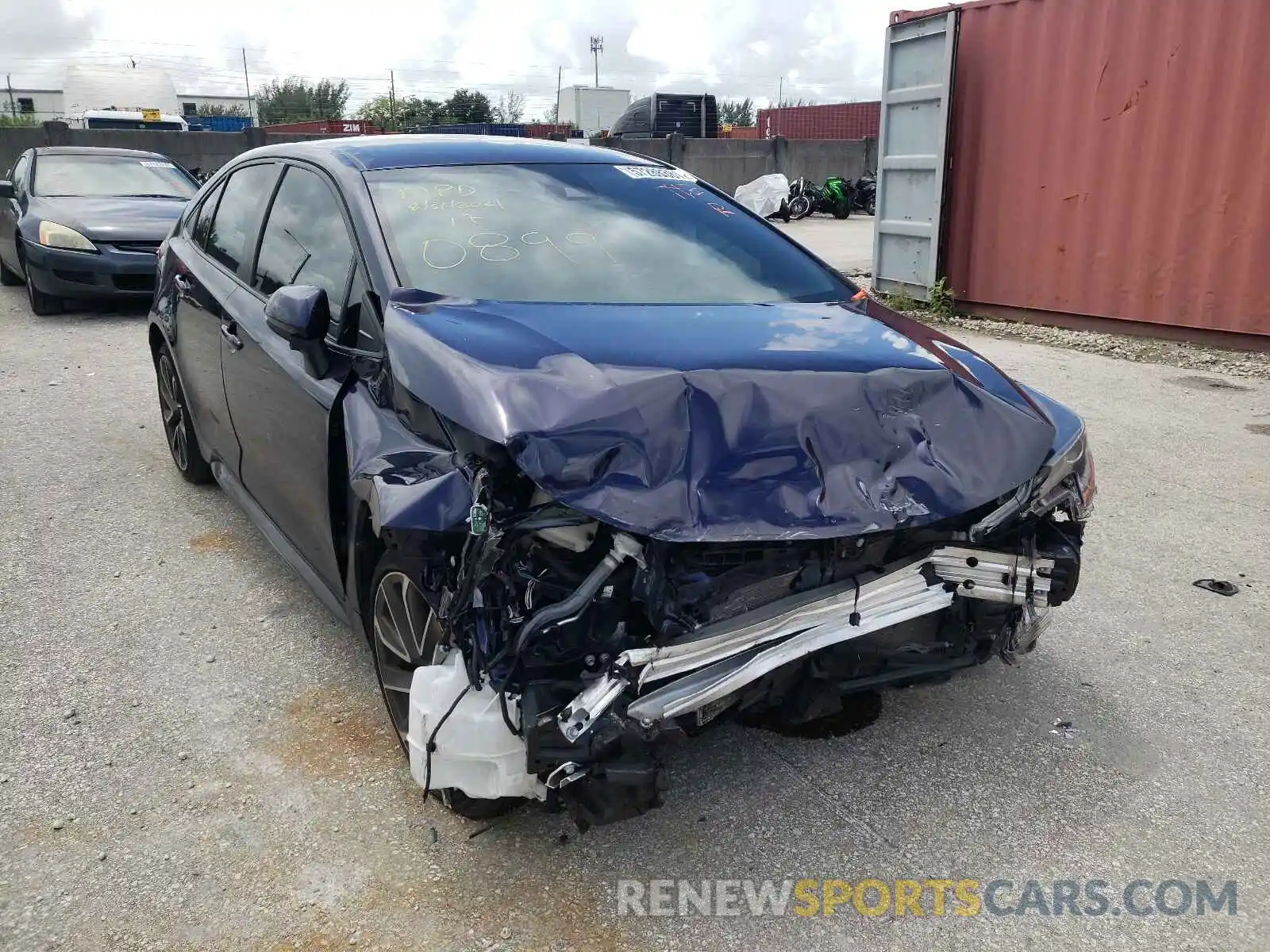 1 Photograph of a damaged car JTDS4RCE6LJ030899 TOYOTA COROLLA 2020