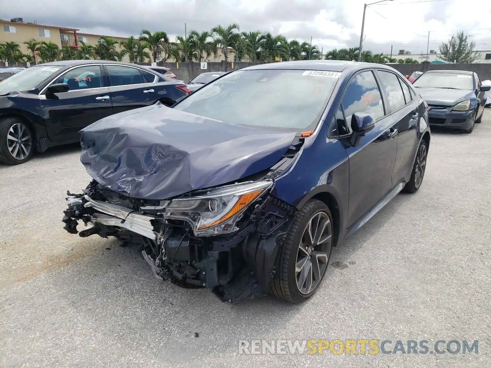 2 Photograph of a damaged car JTDS4RCE6LJ030899 TOYOTA COROLLA 2020