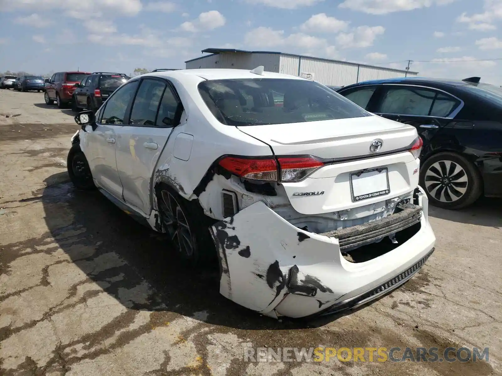 3 Photograph of a damaged car JTDS4RCE6LJ033107 TOYOTA COROLLA 2020