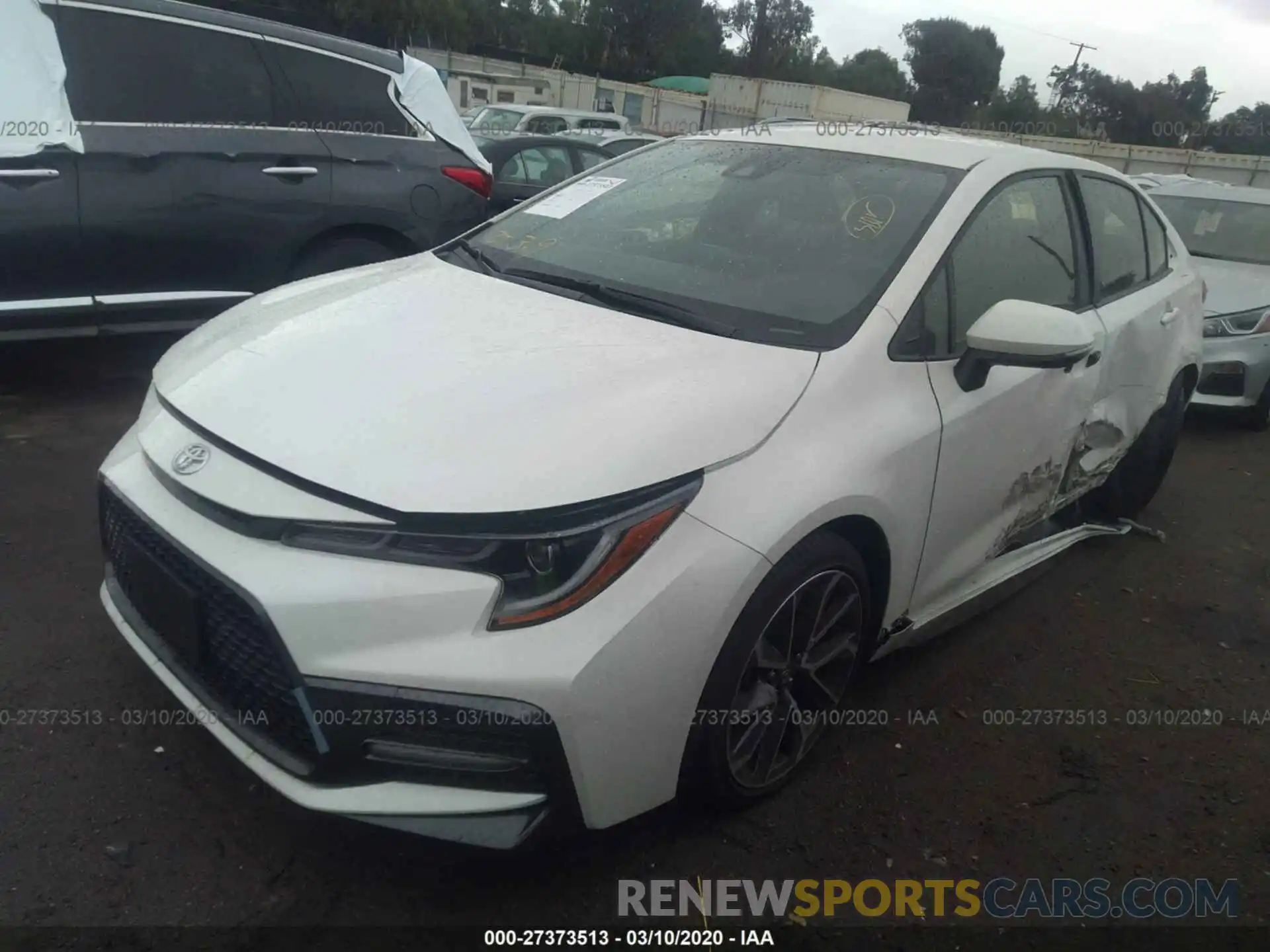 2 Photograph of a damaged car JTDS4RCE6LJ033771 TOYOTA COROLLA 2020