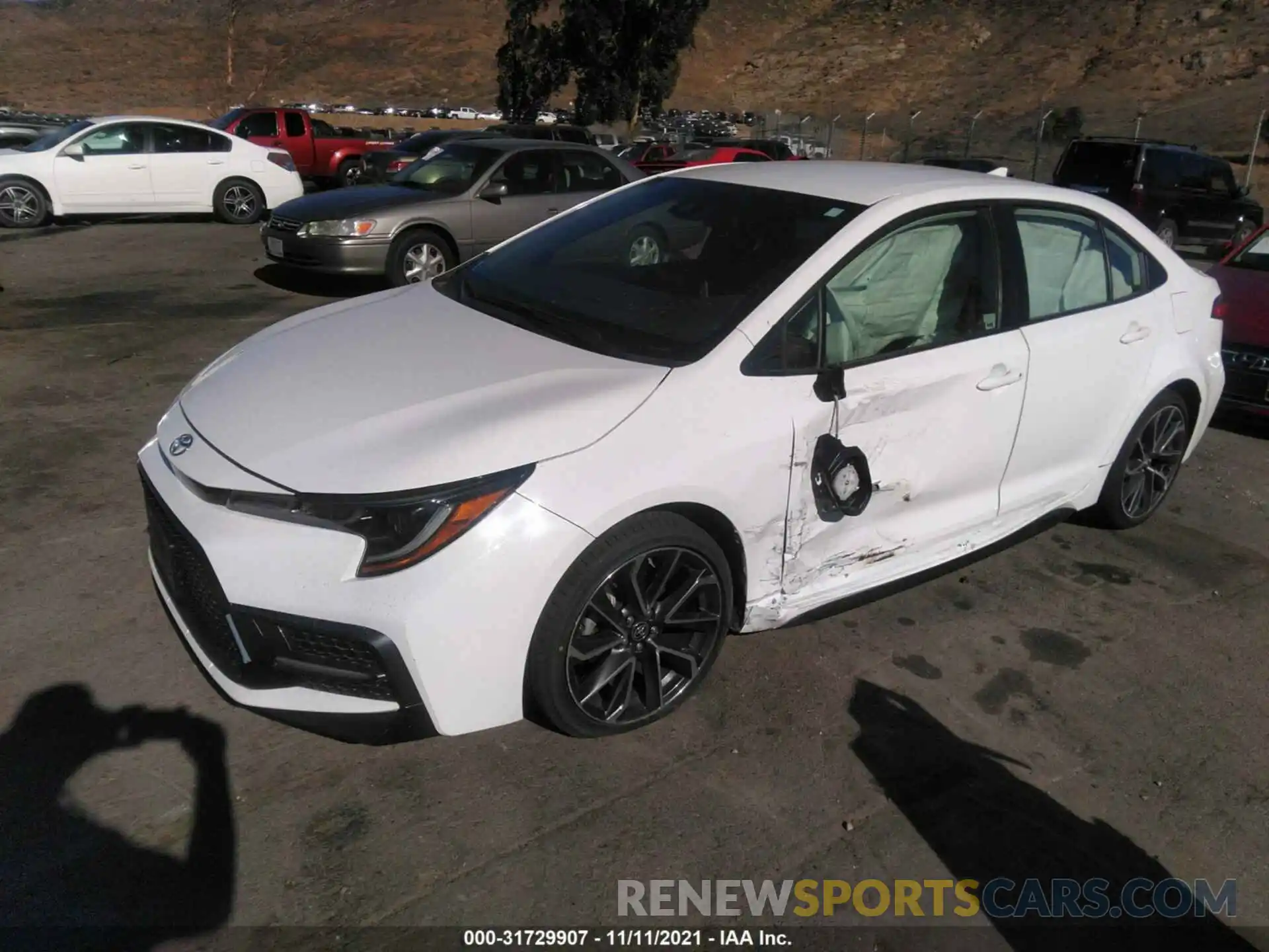 2 Photograph of a damaged car JTDS4RCE6LJ034158 TOYOTA COROLLA 2020