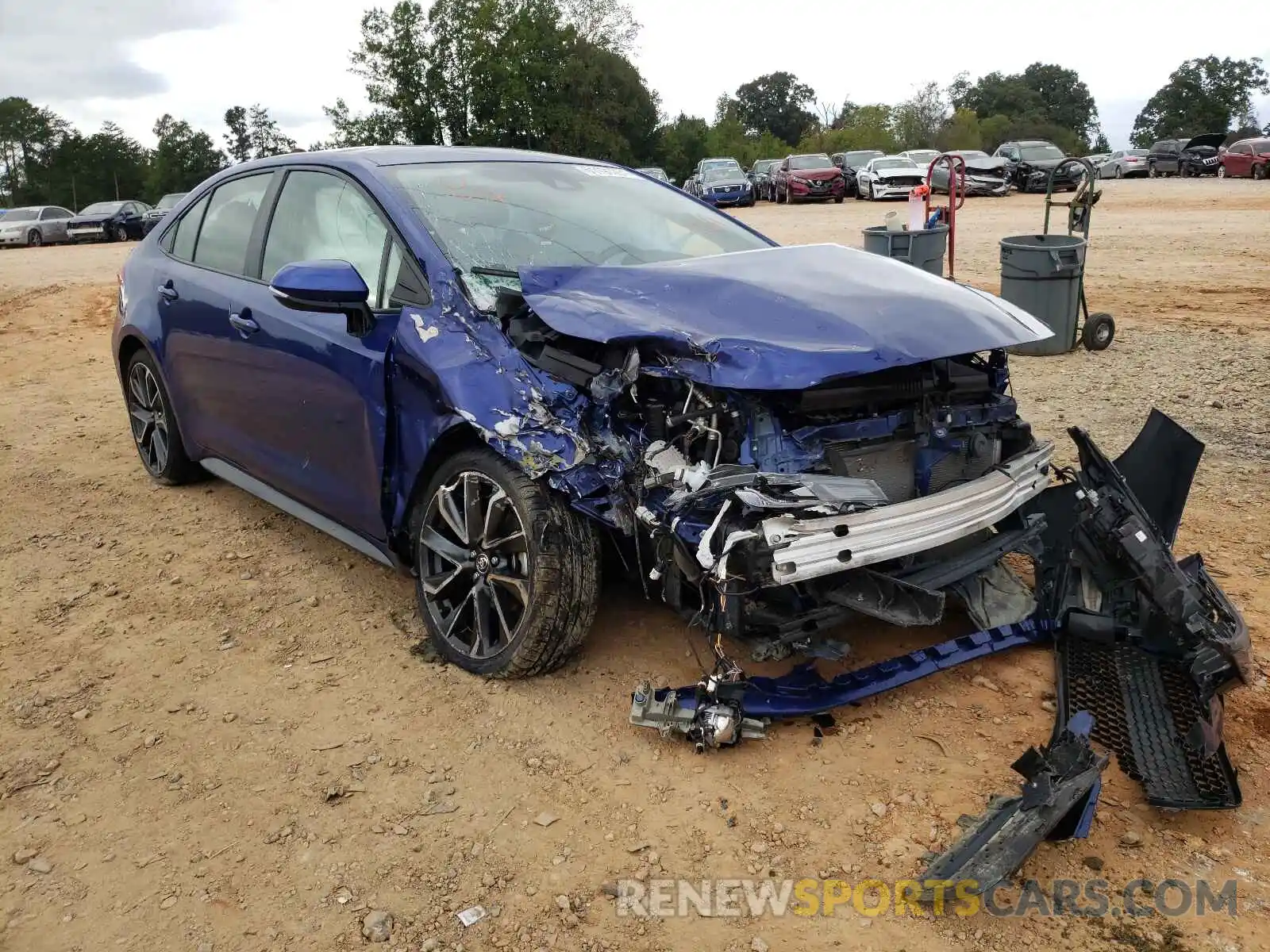 1 Photograph of a damaged car JTDS4RCE6LJ034550 TOYOTA COROLLA 2020