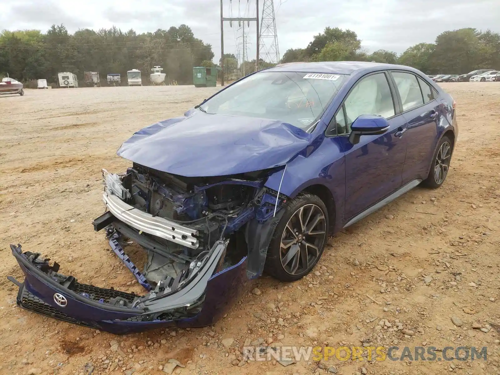 2 Photograph of a damaged car JTDS4RCE6LJ034550 TOYOTA COROLLA 2020