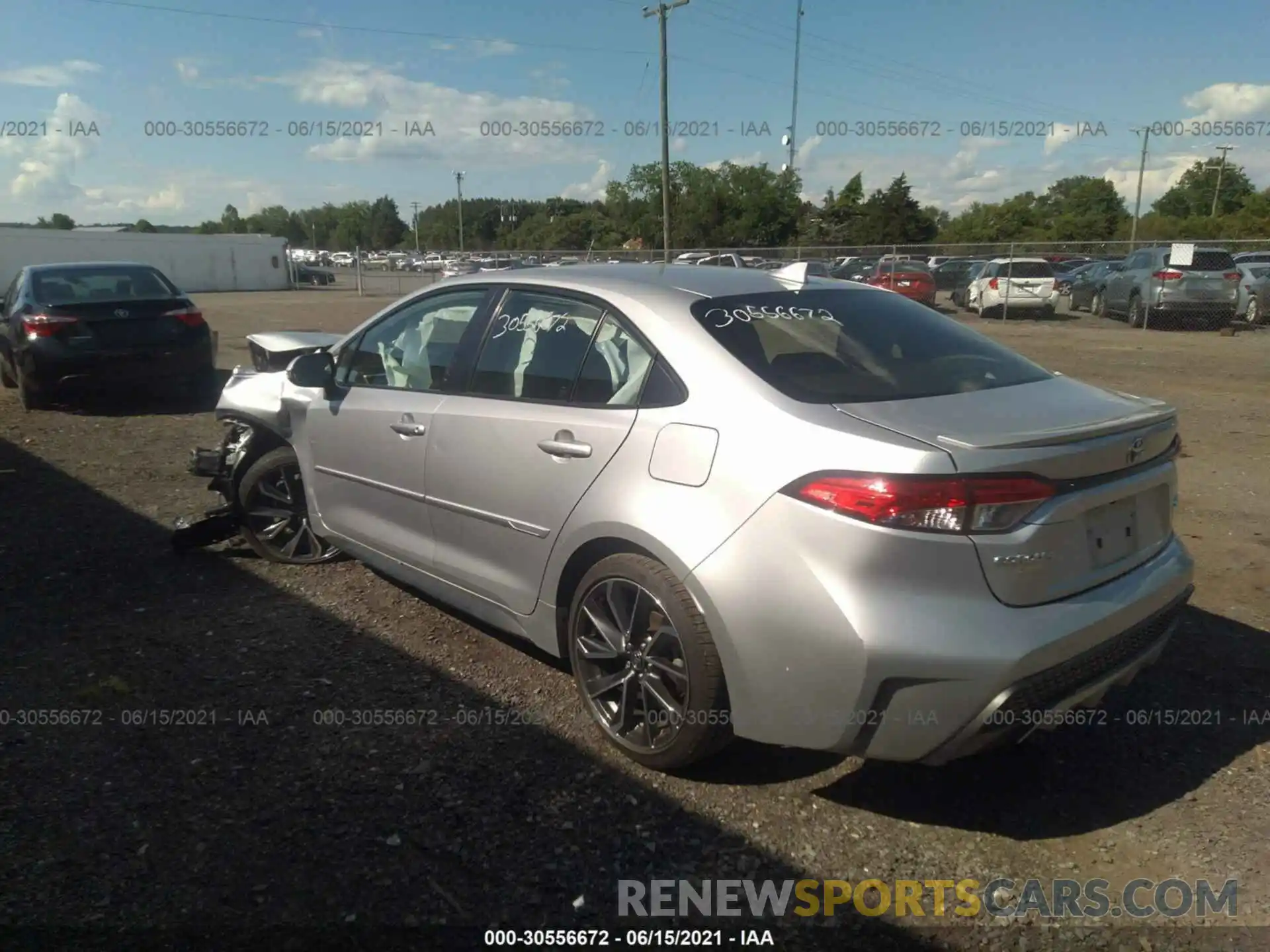 3 Photograph of a damaged car JTDS4RCE6LJ035147 TOYOTA COROLLA 2020