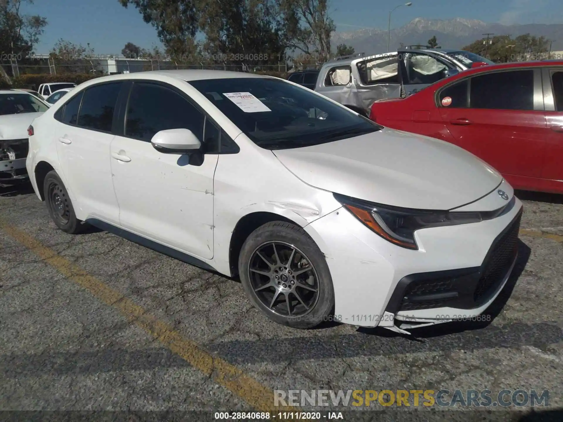 1 Photograph of a damaged car JTDS4RCE6LJ035598 TOYOTA COROLLA 2020