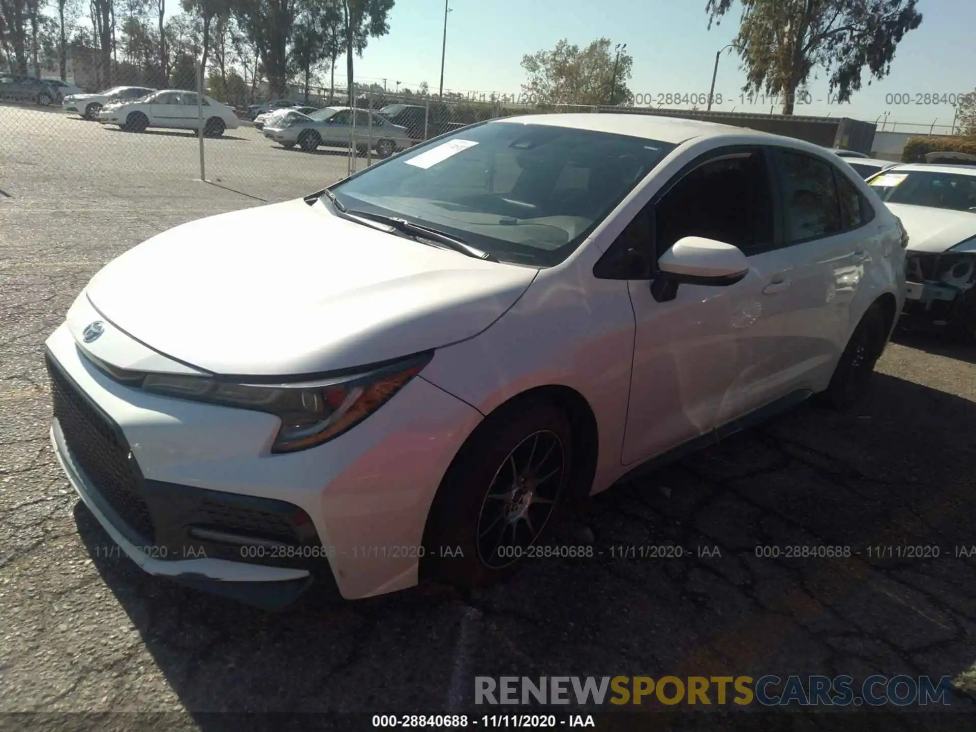 2 Photograph of a damaged car JTDS4RCE6LJ035598 TOYOTA COROLLA 2020