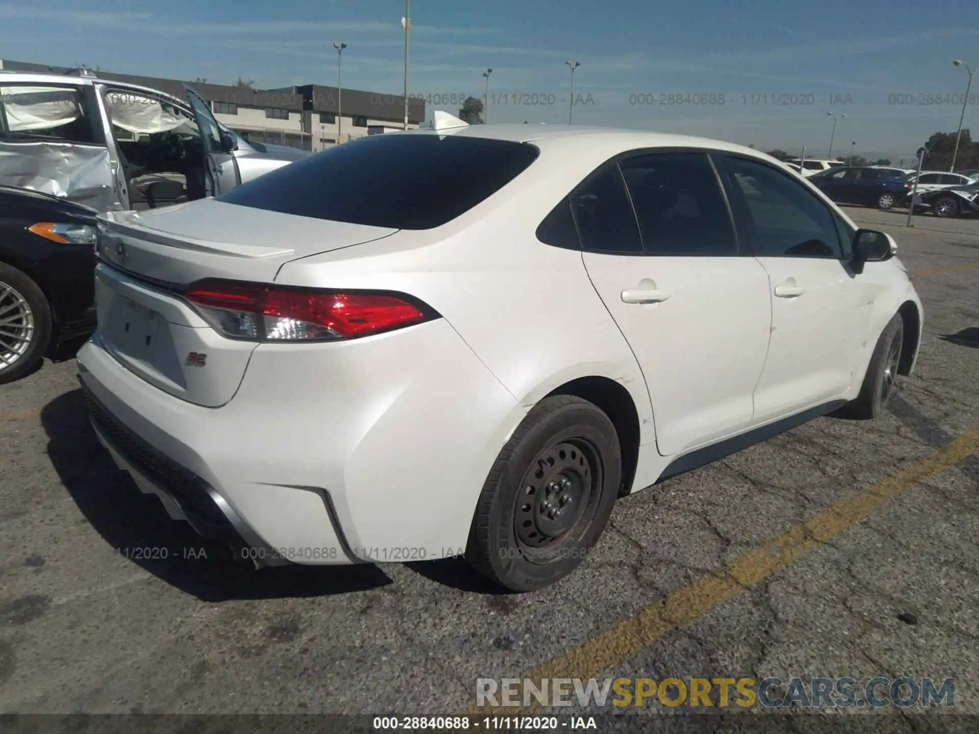 4 Photograph of a damaged car JTDS4RCE6LJ035598 TOYOTA COROLLA 2020