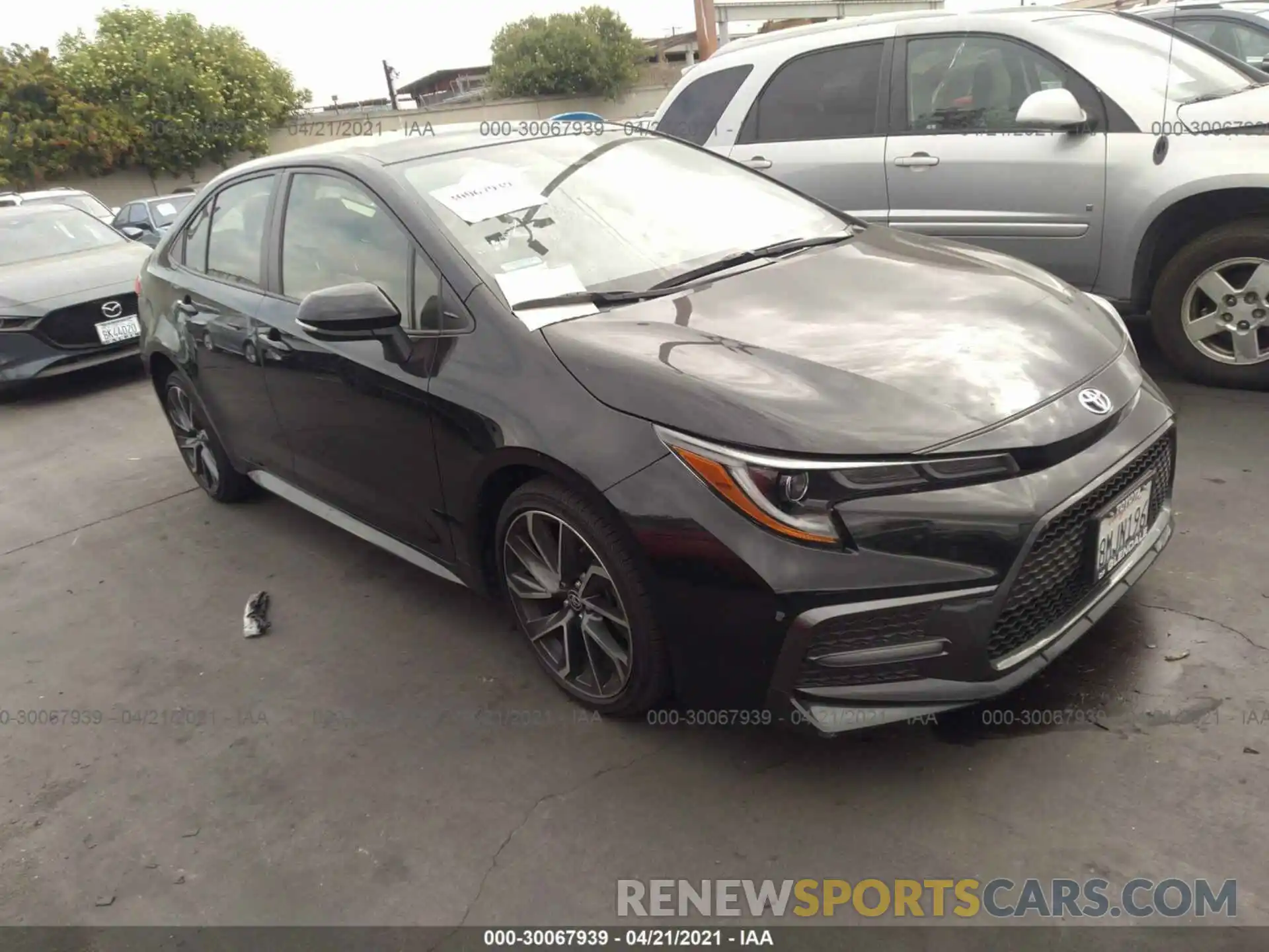 1 Photograph of a damaged car JTDS4RCE6LJ036363 TOYOTA COROLLA 2020